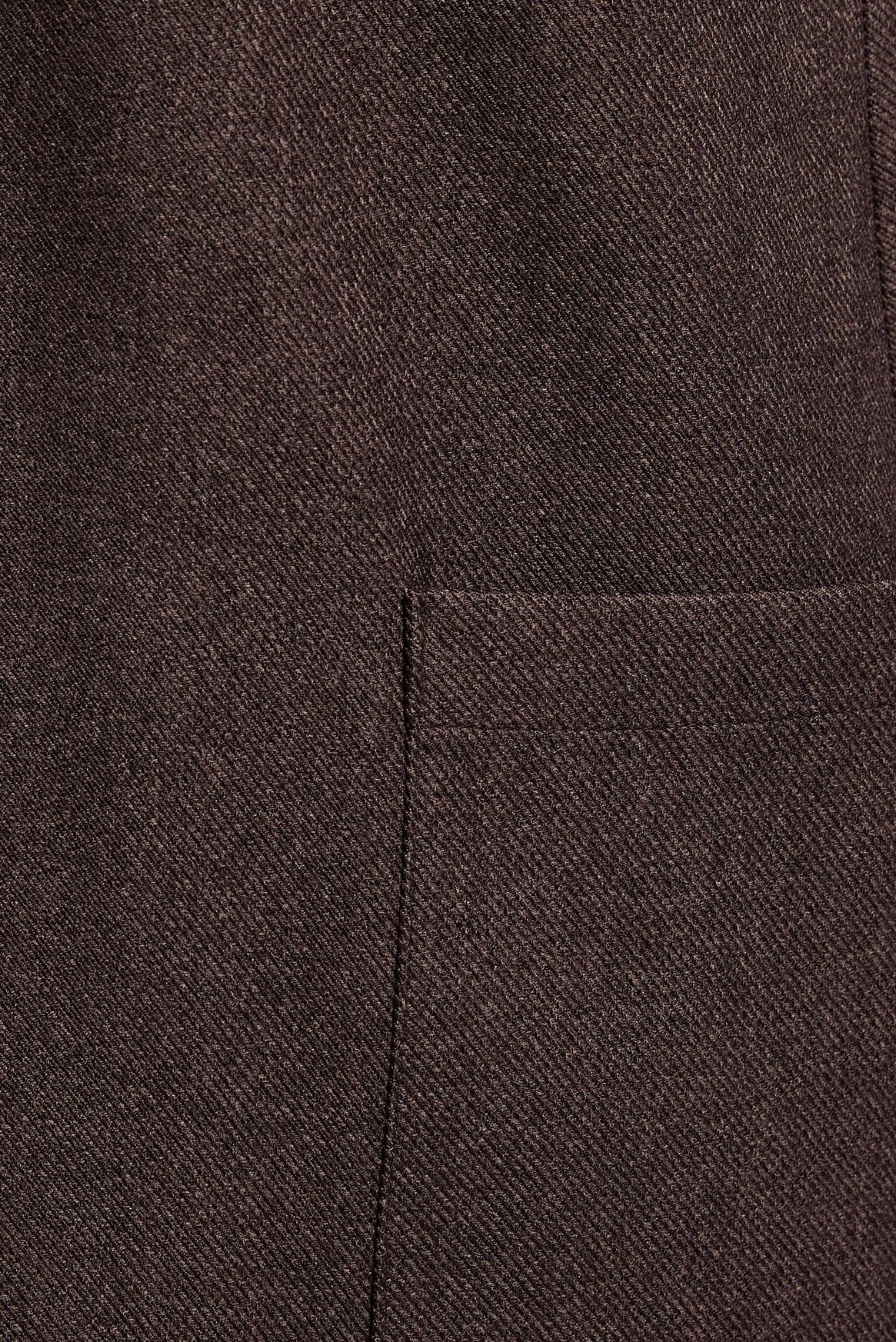 Hijab clothing BROWN V COLLAR PINAFORE DRESS 45077