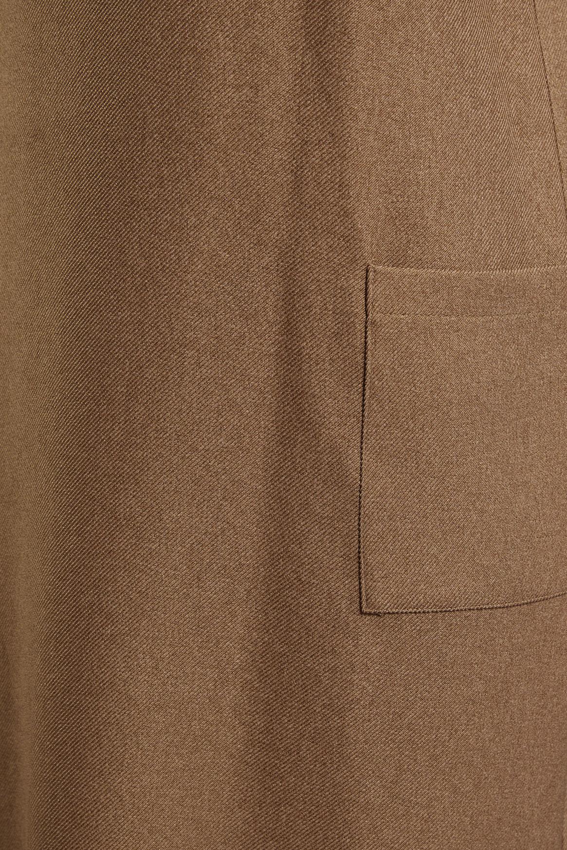 Tesettür giyim TABA V YAKA JİLE ELBİSE 45077