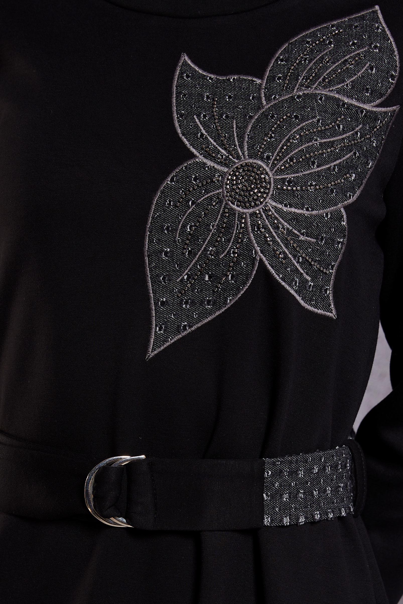 Vêtements hijab NOIR ROBE CEINTURE 45106