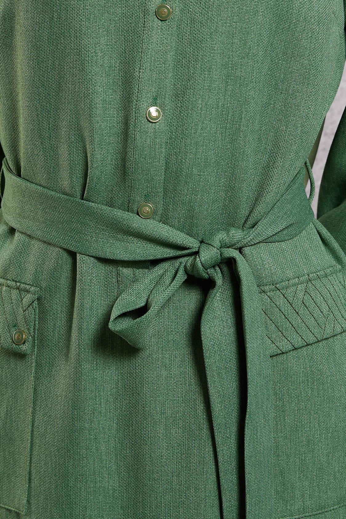 Hijab clothing KHAKI BELTED DRESS 45123