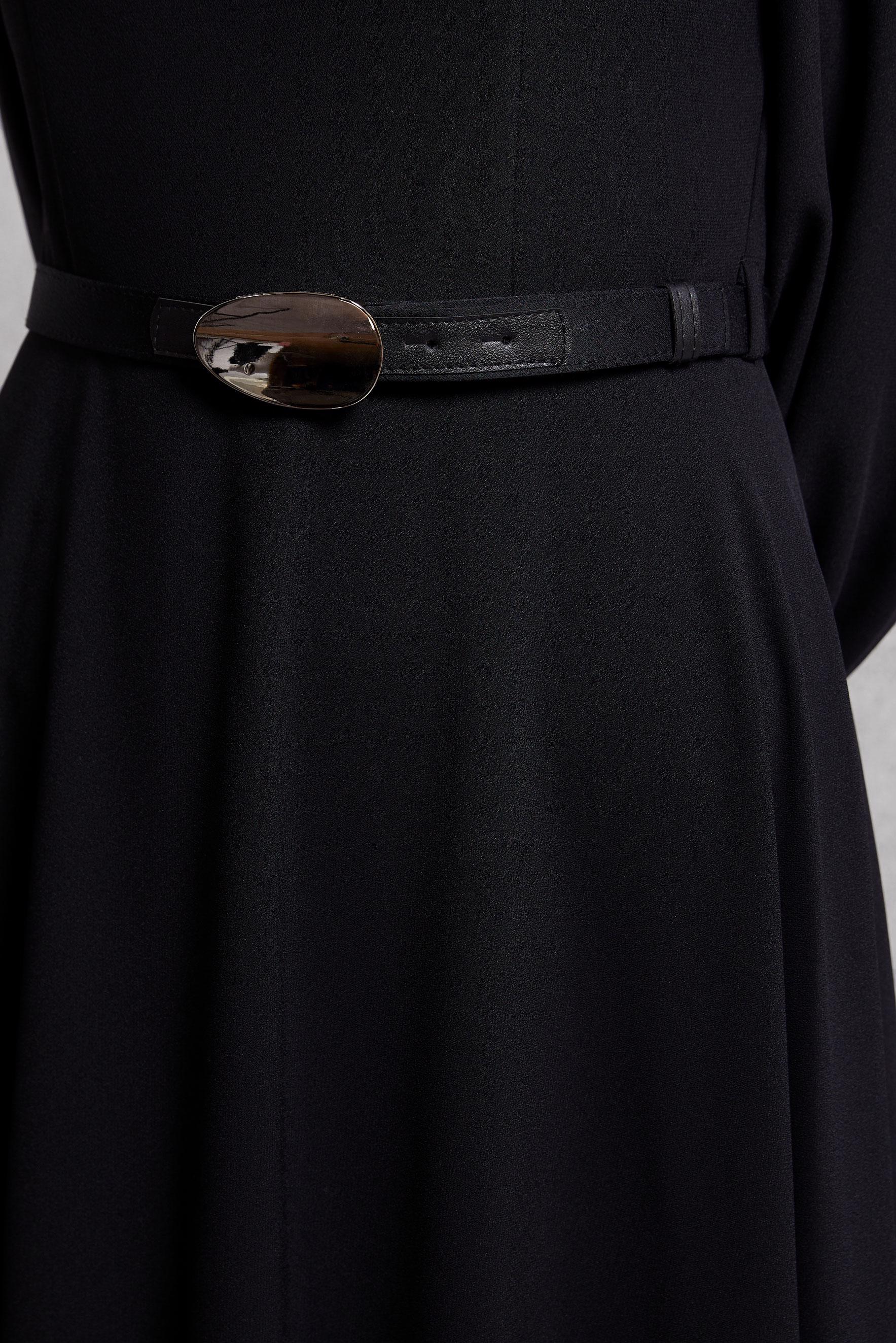 Vêtements hijab NOIR ROBE CEINTURÉE 45137
