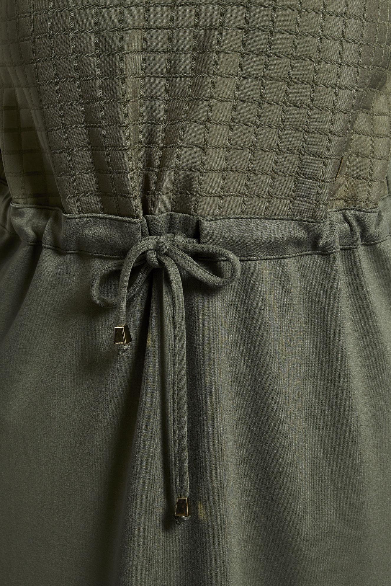 Vêtements hijab KAKI ROBE À CEINTURE NOUÉE 45164