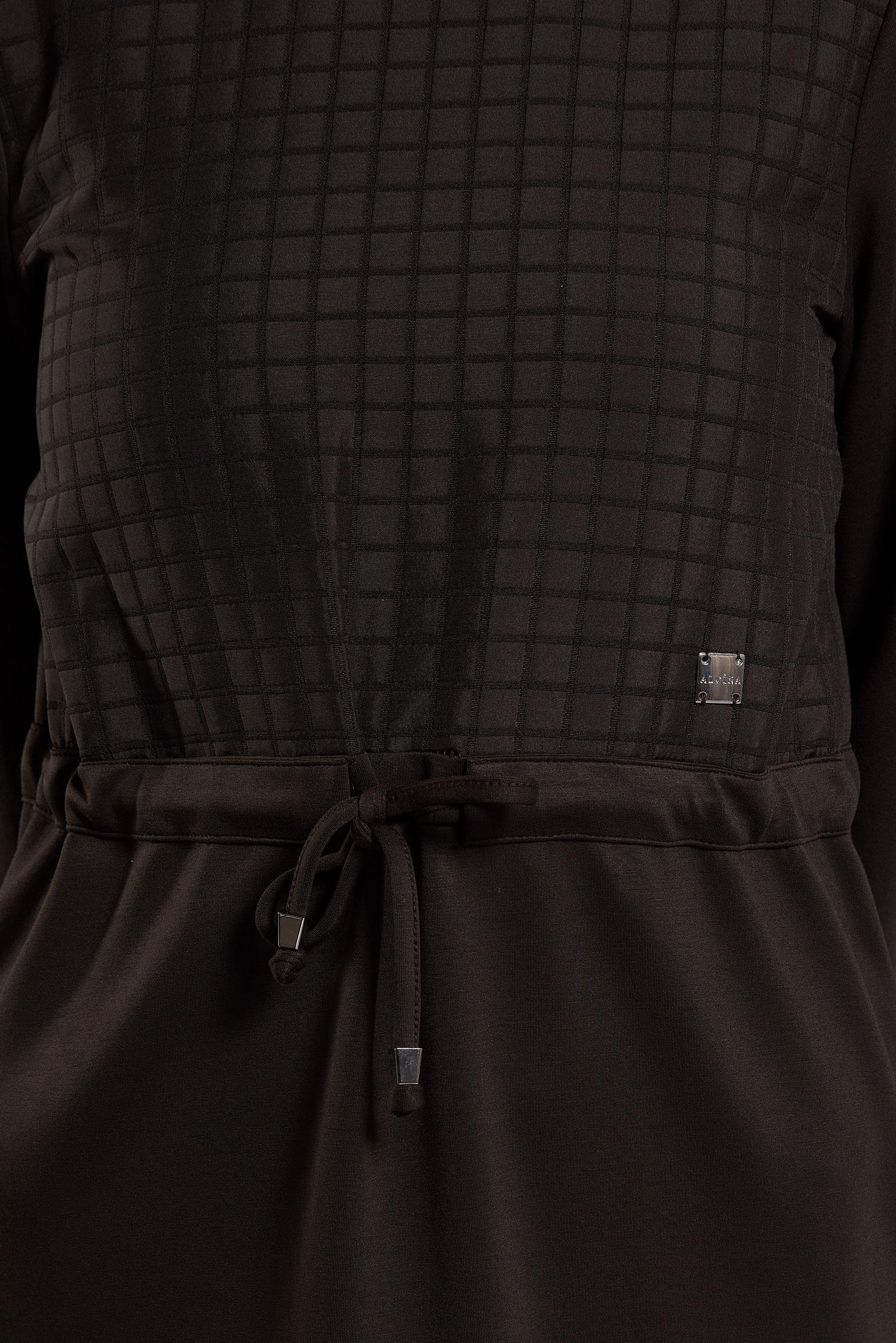 Tesettür giyim KAHVE BELİ BAĞCIKLI ELBİSE 45164