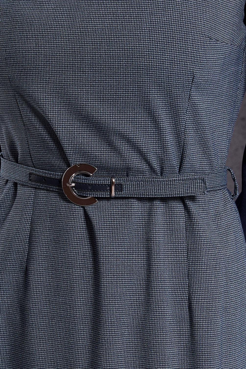 Tesettür giyim LACİVERT GÖMLEK YAKA ELBİSE 45173