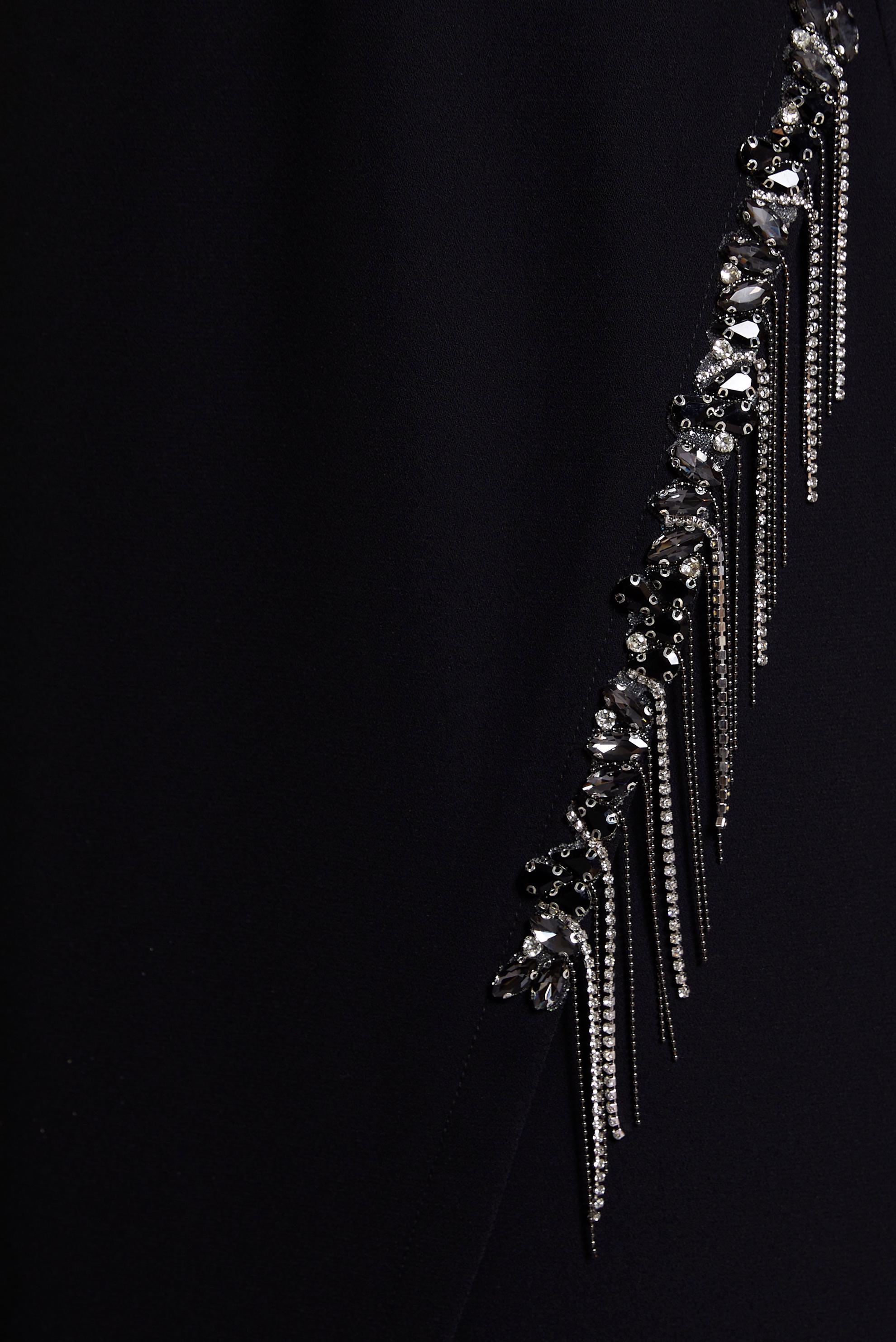 Tesettür giyim SİYAH TAŞ DETAYLI ELBİSE 45191