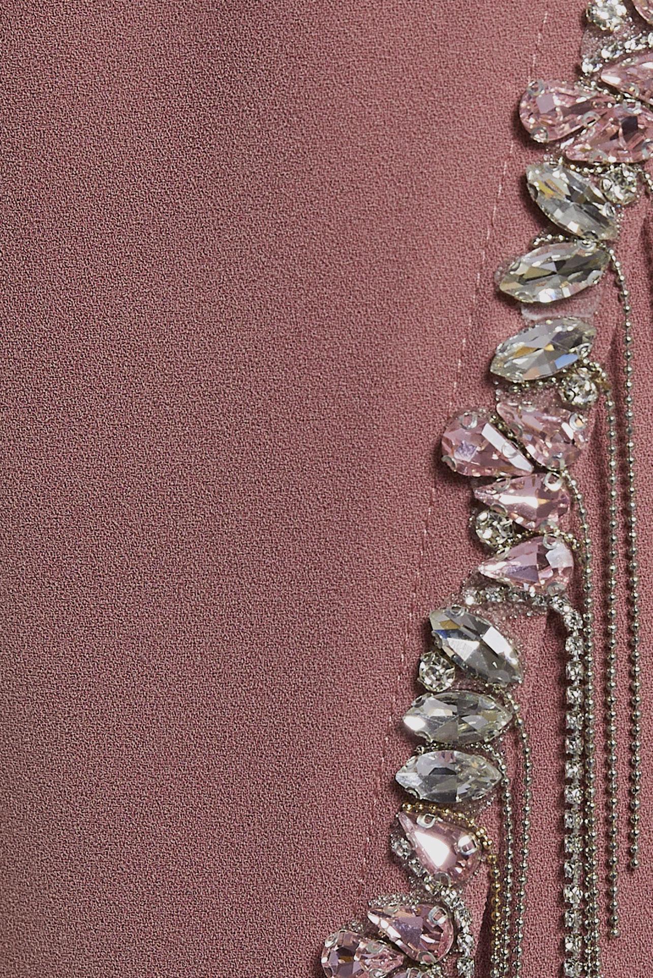 Vêtements hijab POUDRE ROBE À DÉTAILS DE PIERRES PRÉCIEUSES 45191