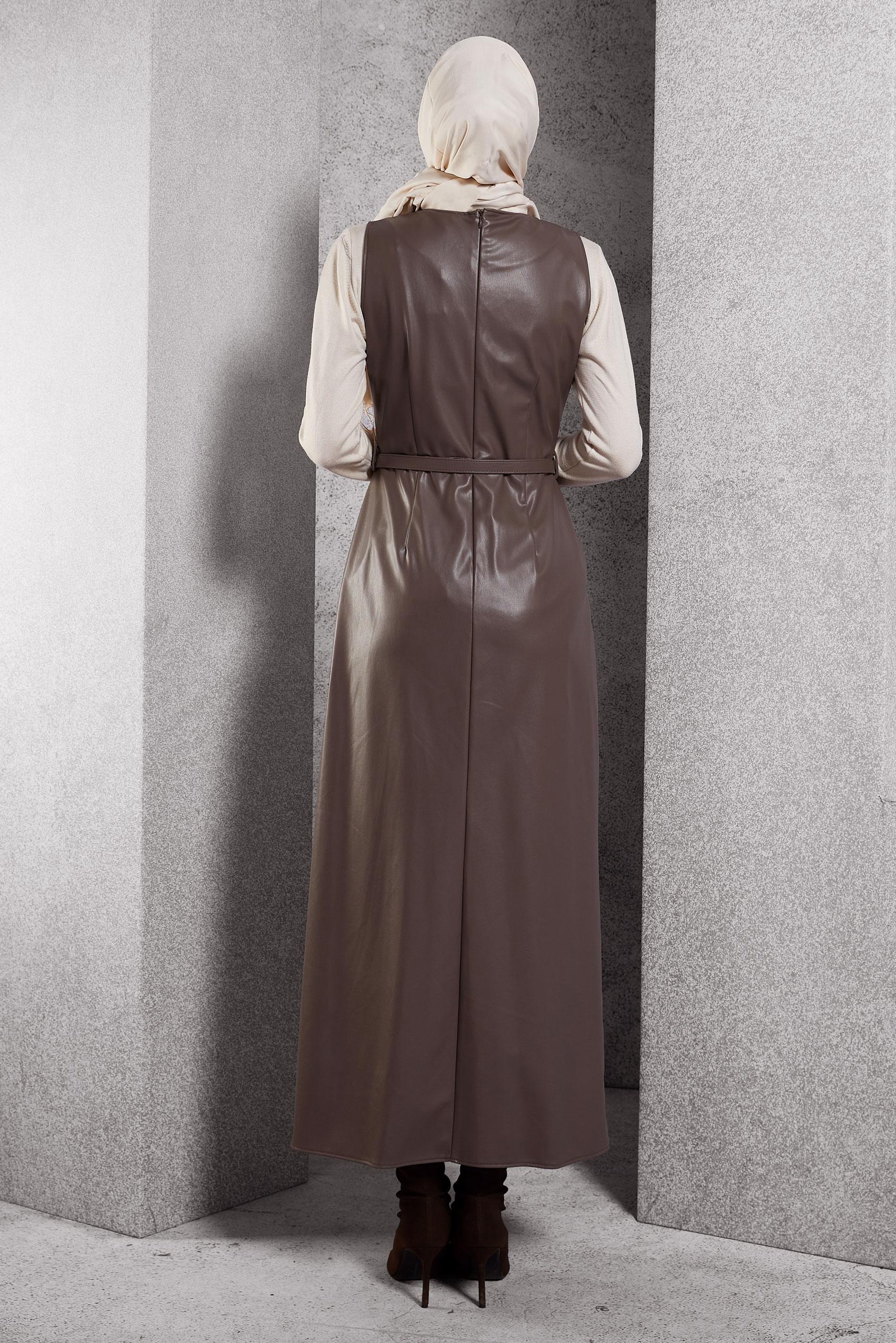 Vêtements hijab VISON ROBE SALOPETTE CEINTURÉE 45216