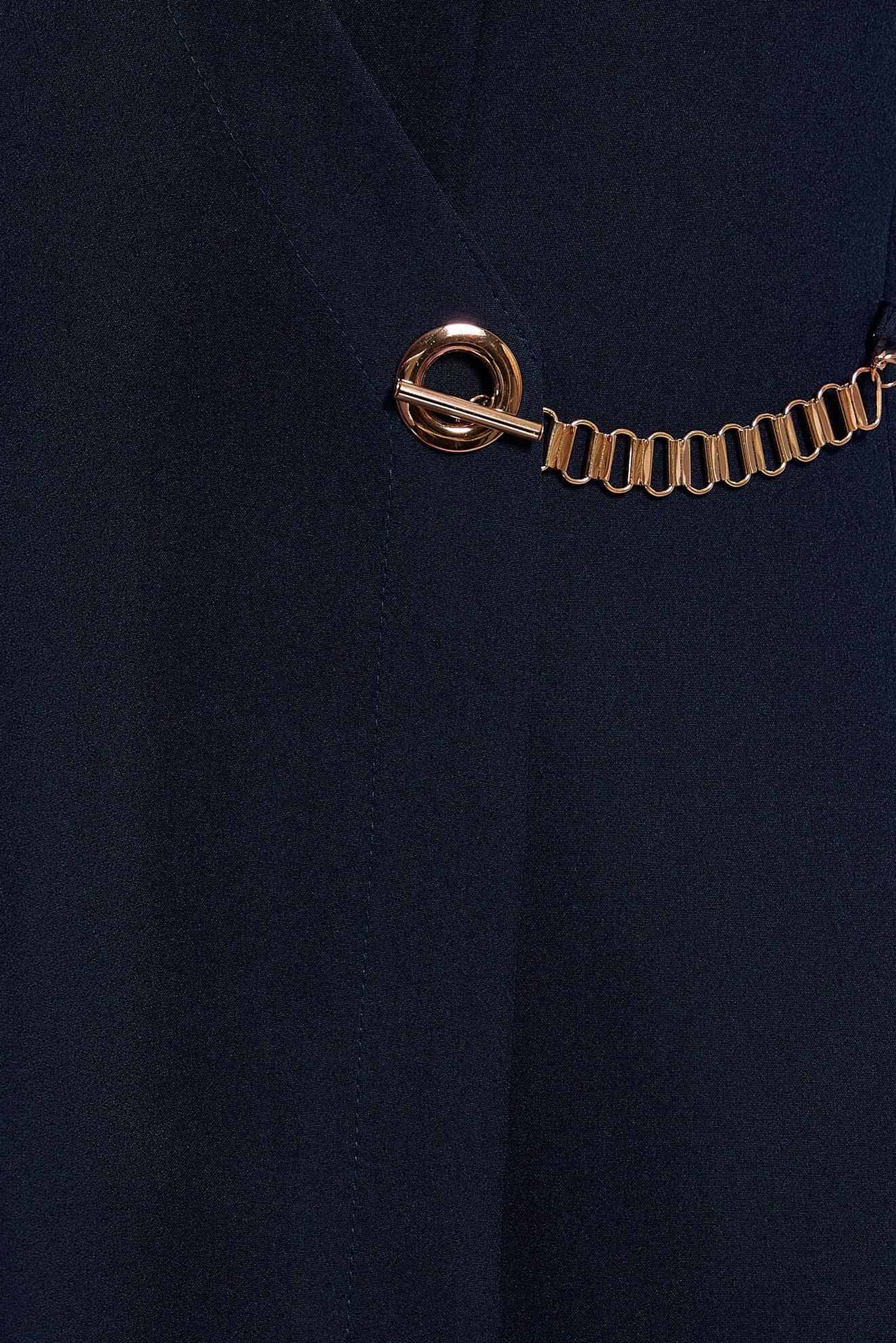 Vêtements hijab BLEU MARINE ROBE À DÉTAILS DE CHAÎNE 45224