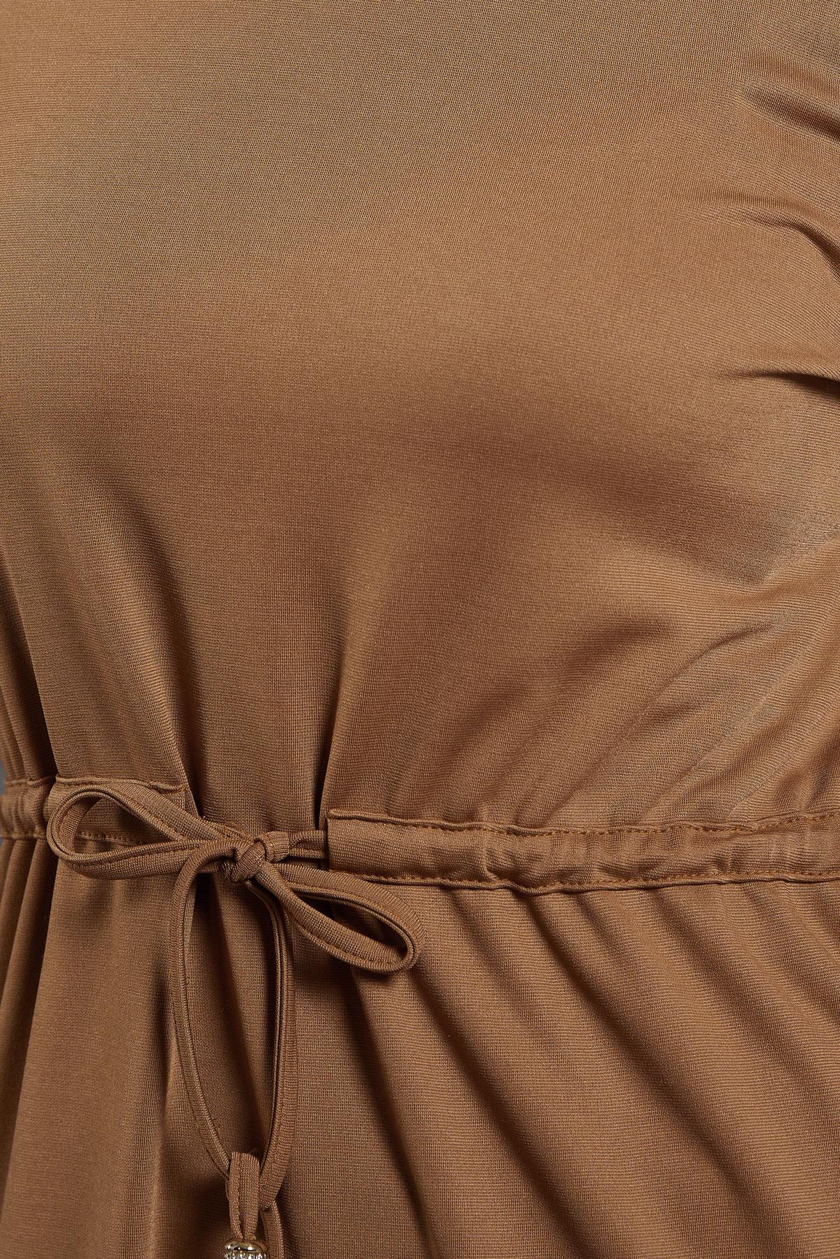 Vêtements hijab BRUN ROBE À TAILLE SMOCKÉE 45231