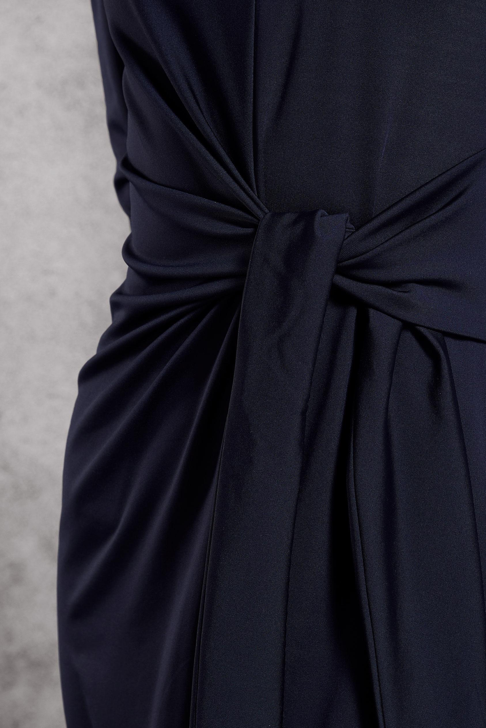 Vêtements hijab BLEU MARINE ROBE MODESTE NOUÉE 45235