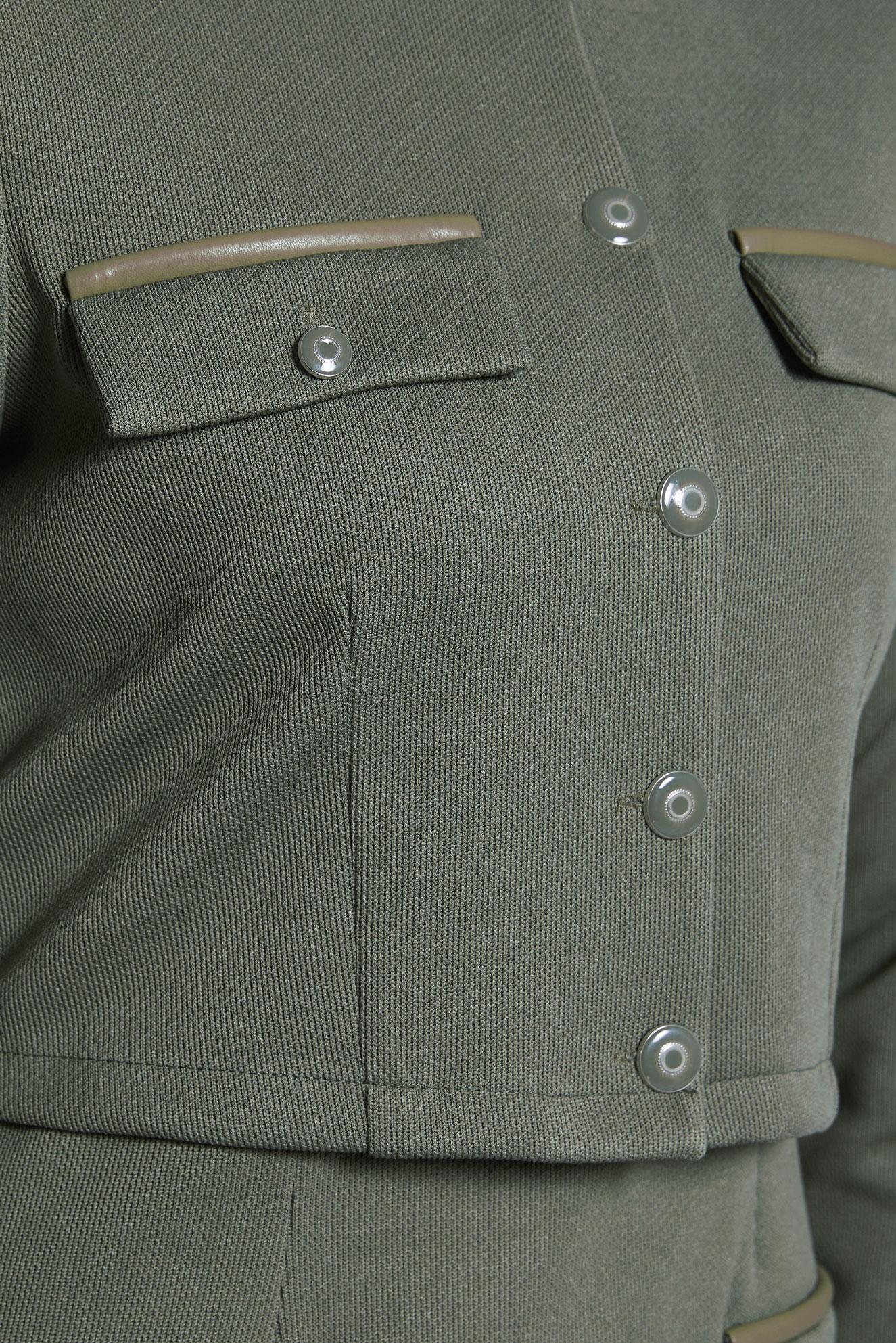 Vêtements hijab KAKI COSTUME AVEC VESTE 45256