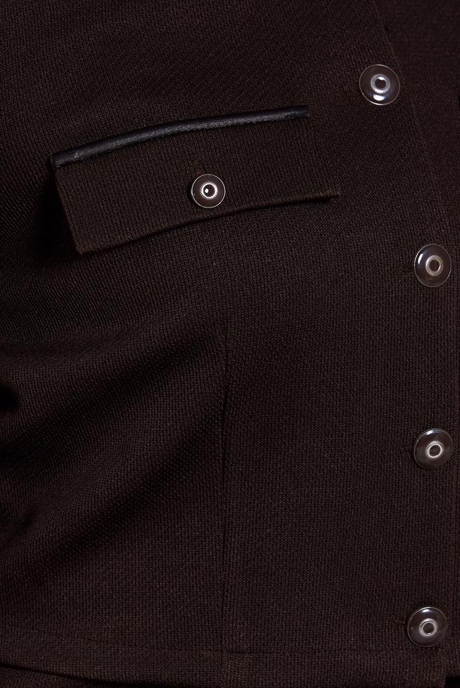 Vêtements hijab BRUN COSTUME AVEC VESTE 45256 - ALVİNA