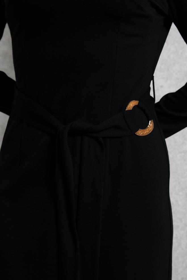 Vêtements hijab NOIR 45258 EMİLY ELBİSE 38-44 TEK 40 - ALVİNA