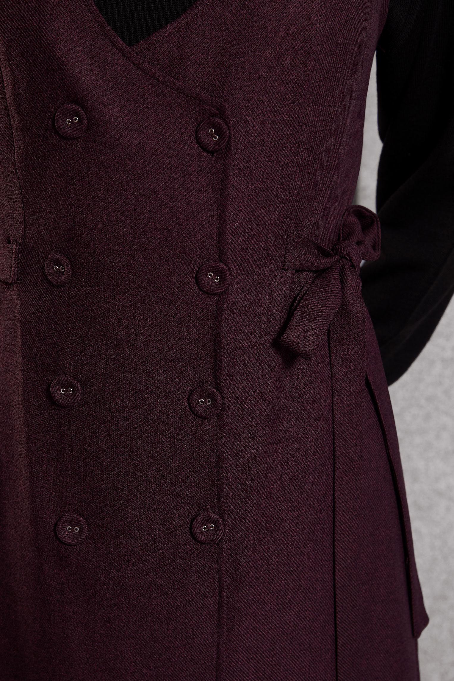 Vêtements hijab PRUNE ROBE SALOPETTE CEINTURÉE 45279