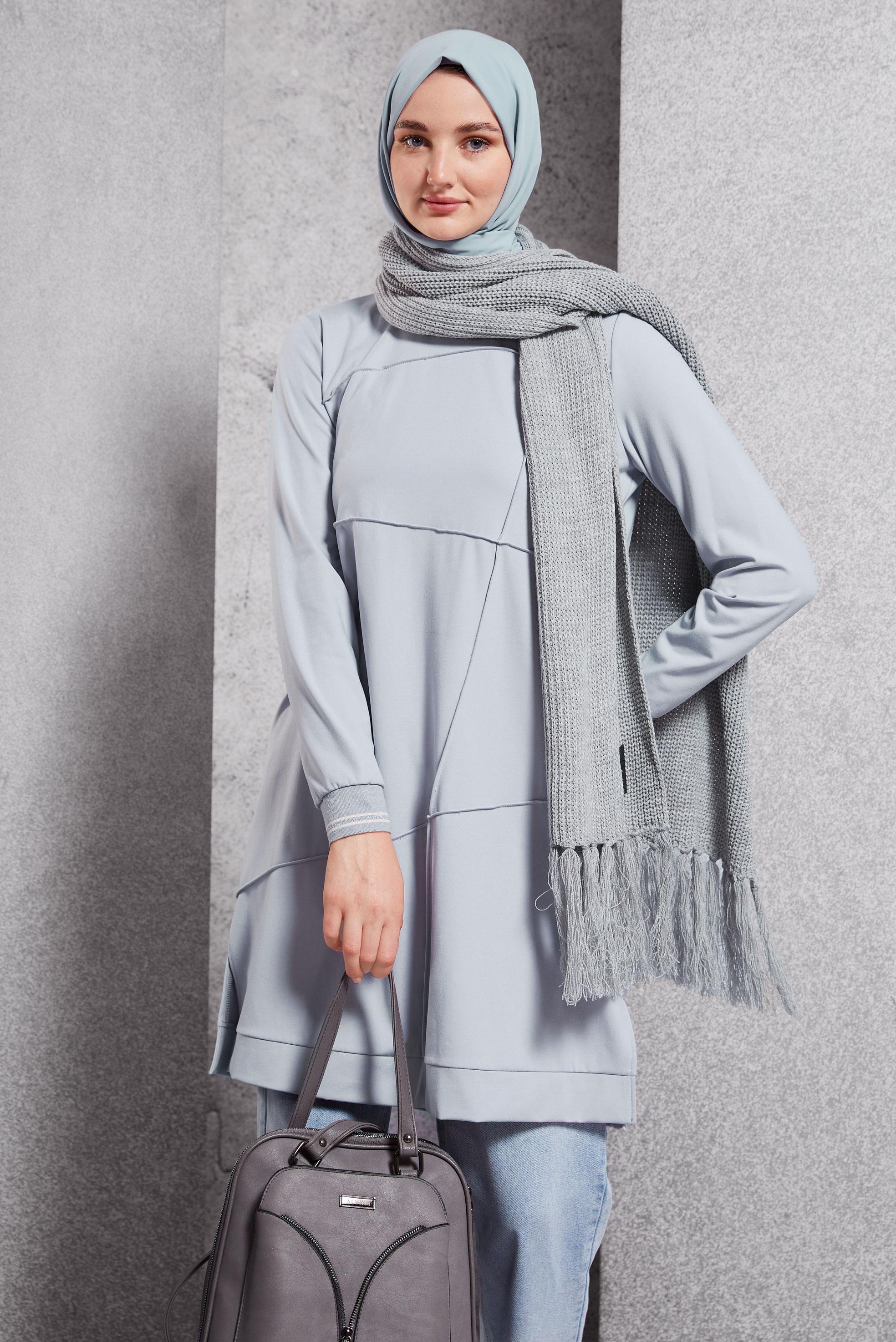 Hijab clothing SILVER MODEST TRACKSUIT TUNIC 44677