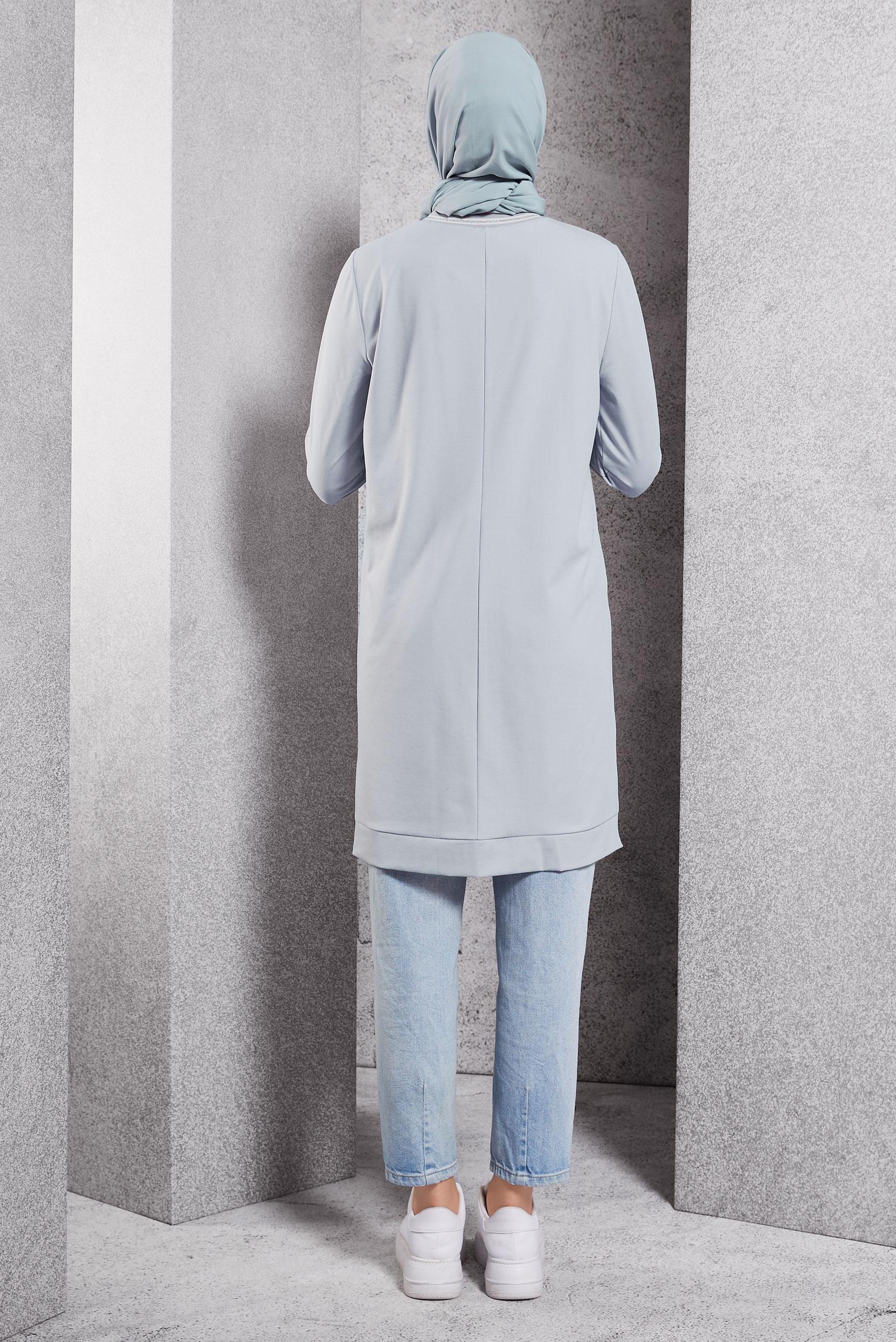 Hijab clothing SILVER MODEST TRACKSUIT TUNIC 44677