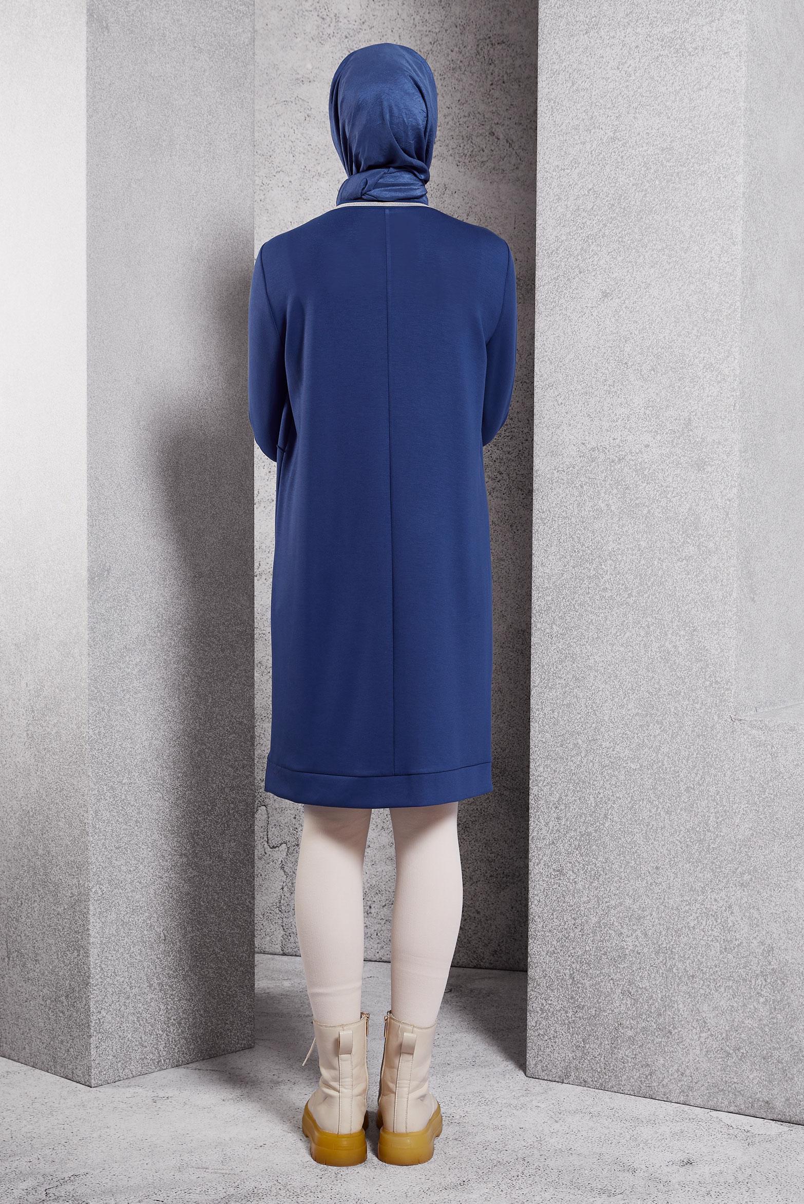 Hijab clothing NAVY BLUE MODEST TRACKSUIT TUNIC 44677