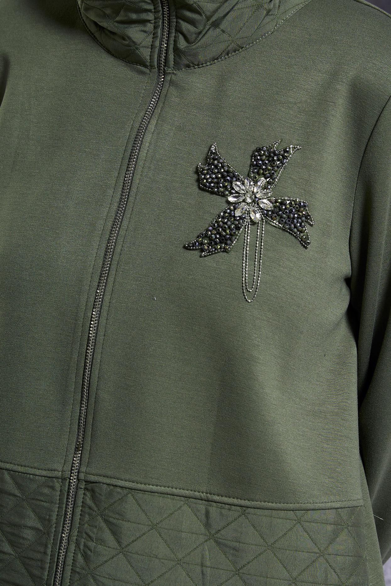 Tesettür giyim HAKİ KAPİTONE PANTOLONLU EŞOFMAN TAKIM 45036