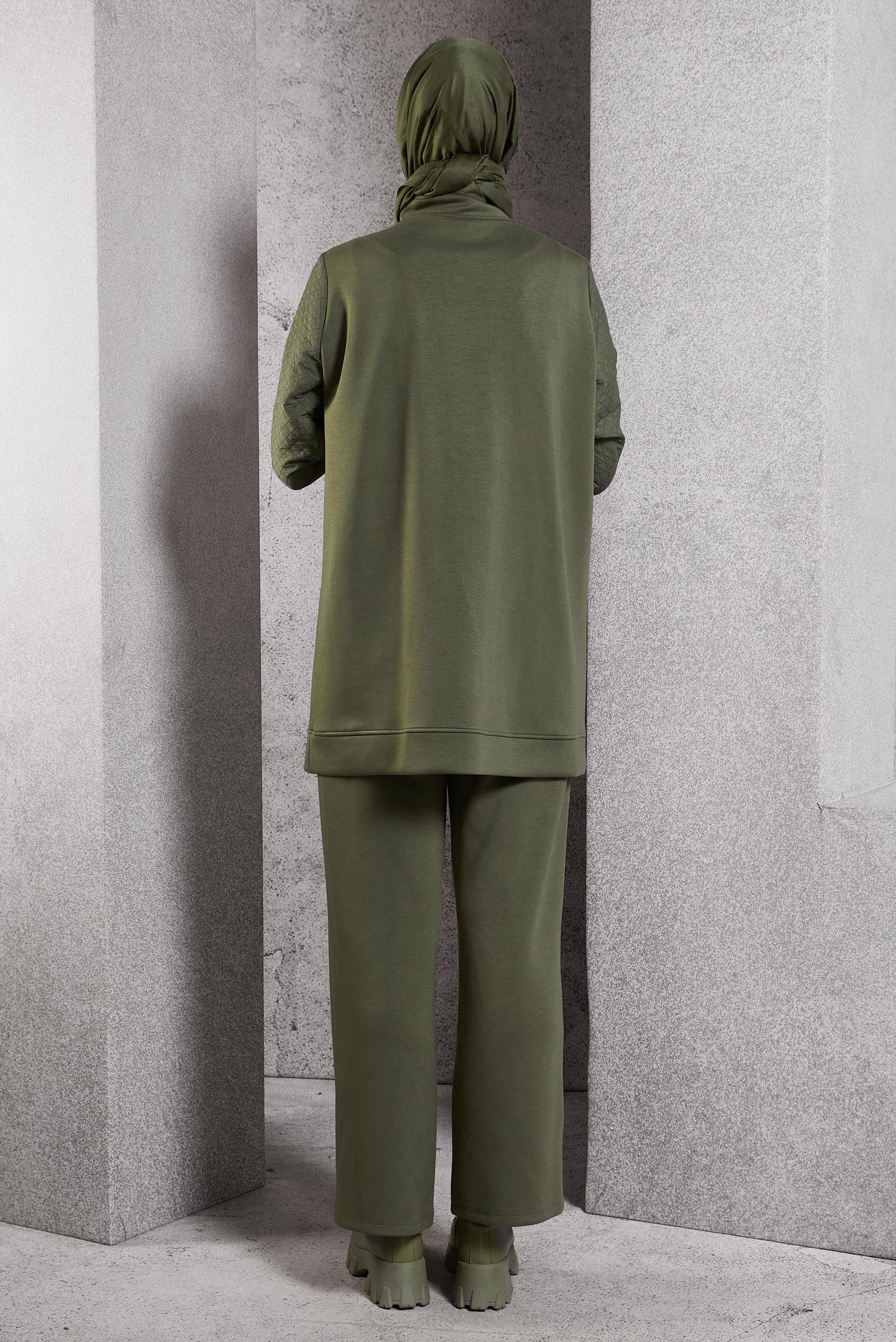 Vêtements hijab KAKI ENSEMBLE SURVÊTEMENT AVEC PANTALON 45037