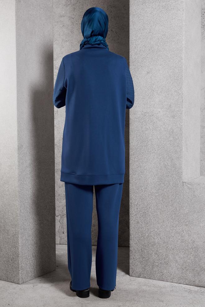 Tesettür giyim LACİVERT PANTOLONLU EŞOFMAN TAKIM 45037 - ALVİNA