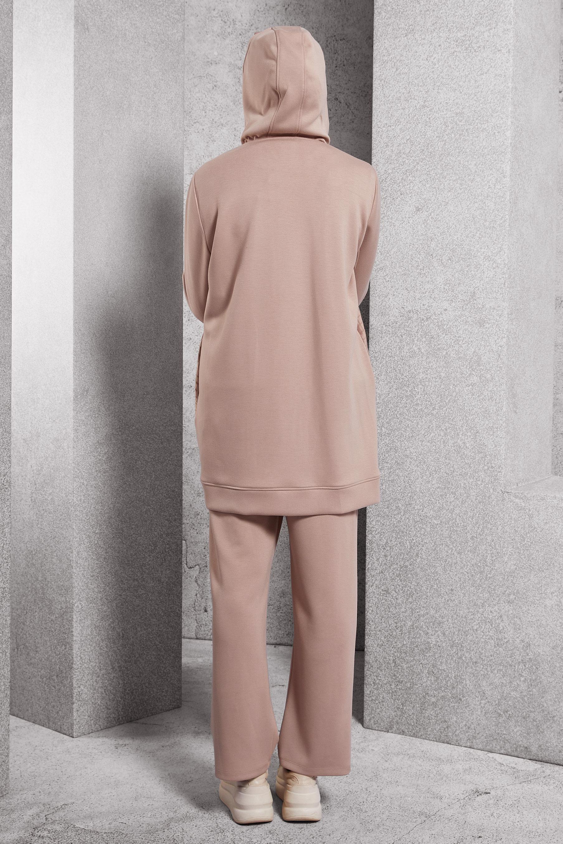 Vêtements hijab BRUN ENSEMBLE DE SURVÊTEMENT MATELASSÉ 45038