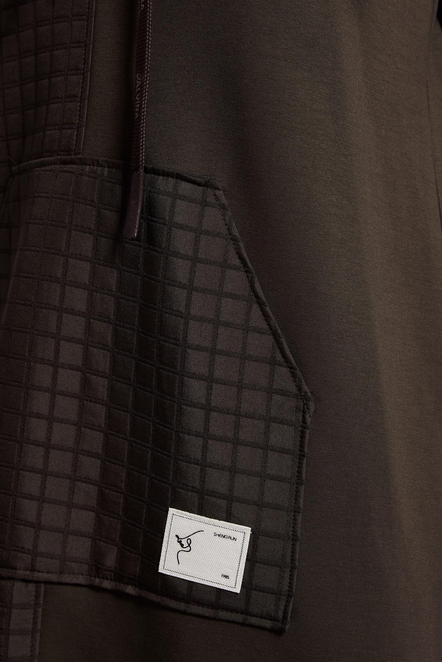 Hijab clothing BROWN HOODED TRACKSUIT TUNIC 45039