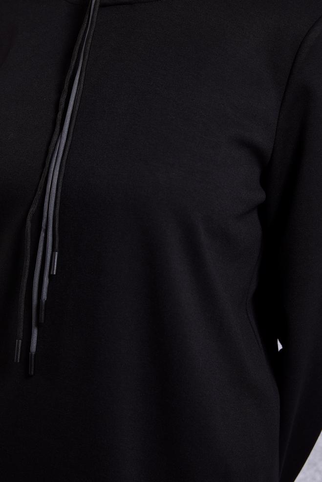 Vêtements hijab NOIR ENSEMBLE DE SURVÊTEMENT À CAPUCHE 45040 - ALVİNA