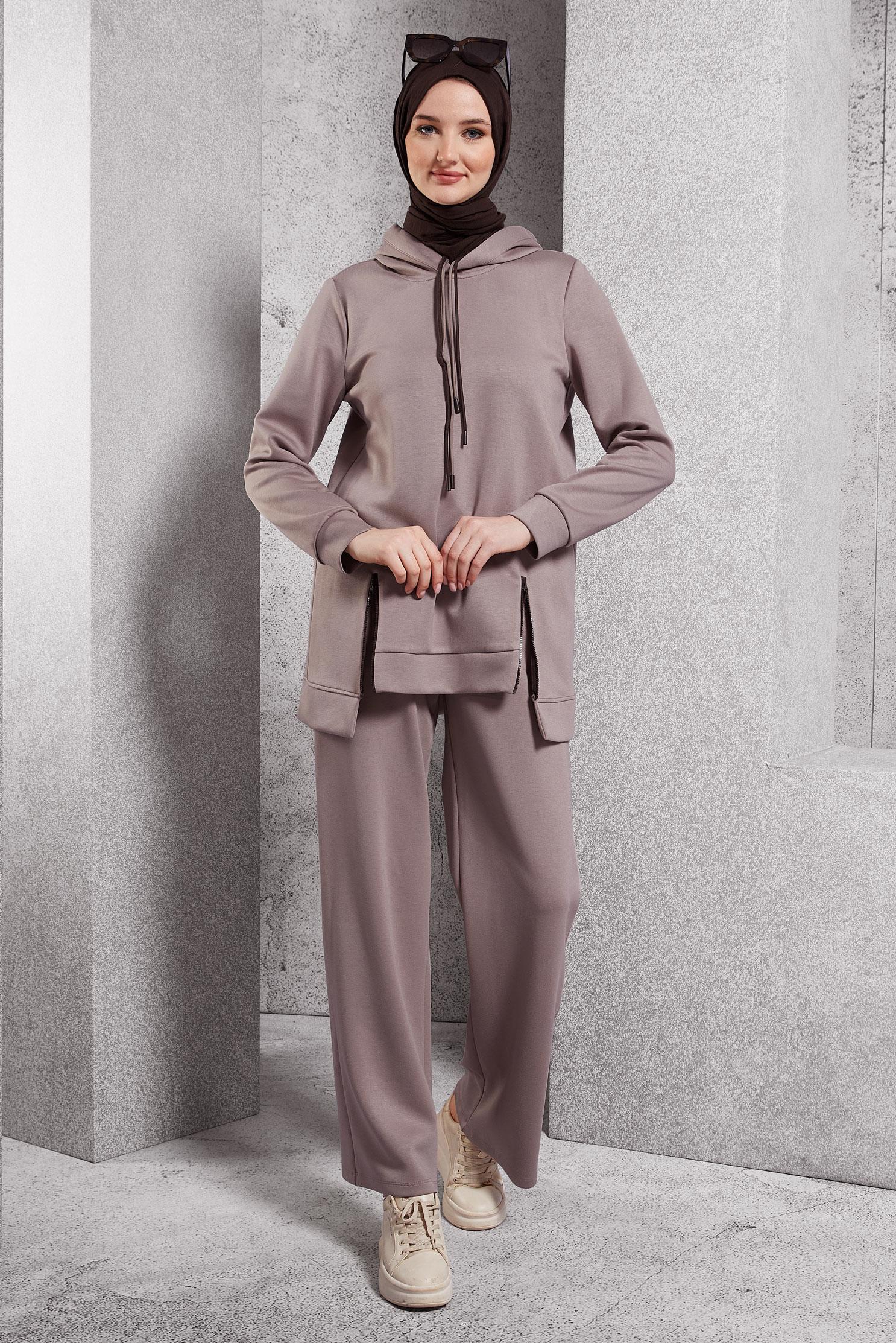 Vêtements hijab VISON ENSEMBLE DE SURVÊTEMENT À CAPUCHE 45040