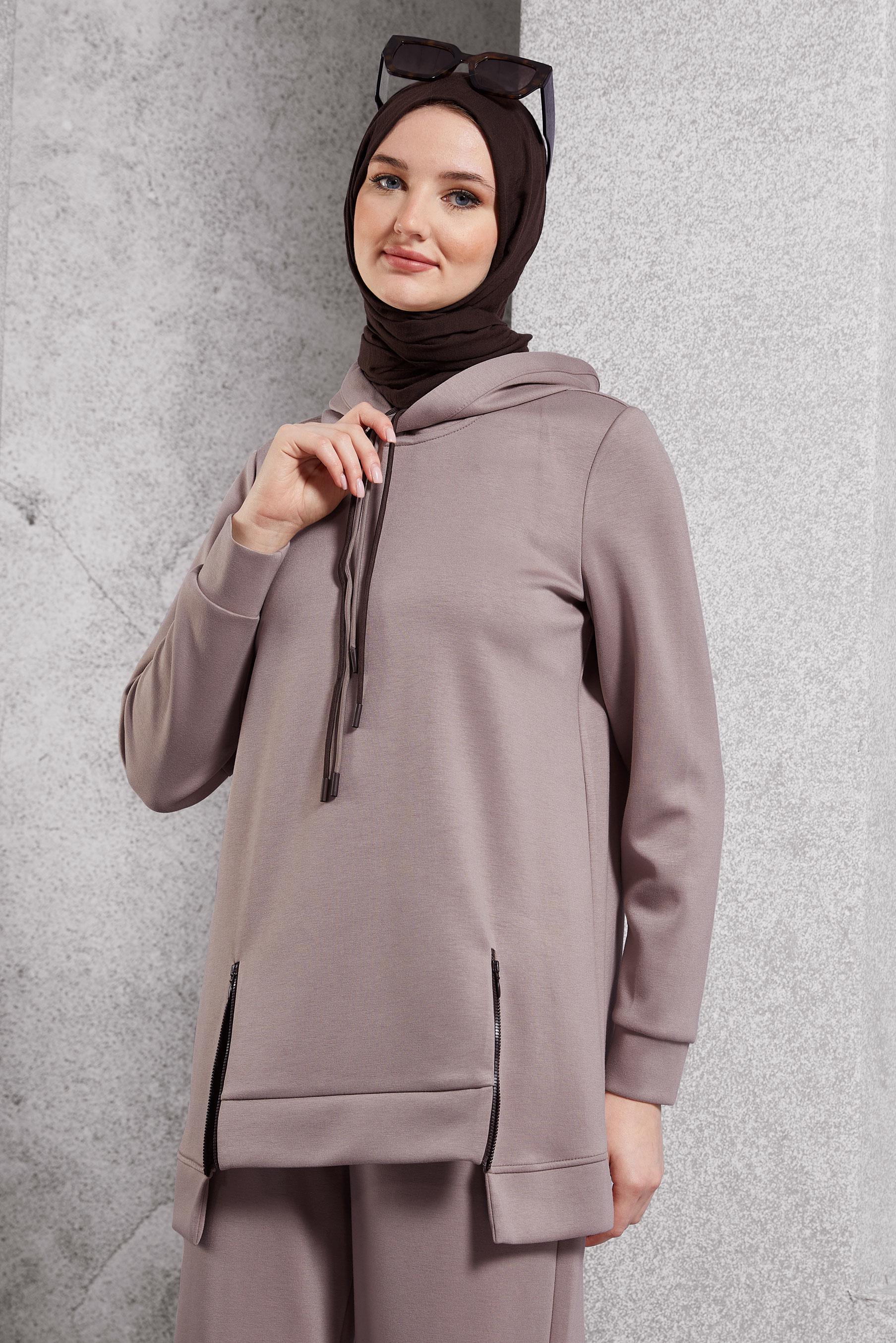 Vêtements hijab VISON ENSEMBLE DE SURVÊTEMENT À CAPUCHE 45040
