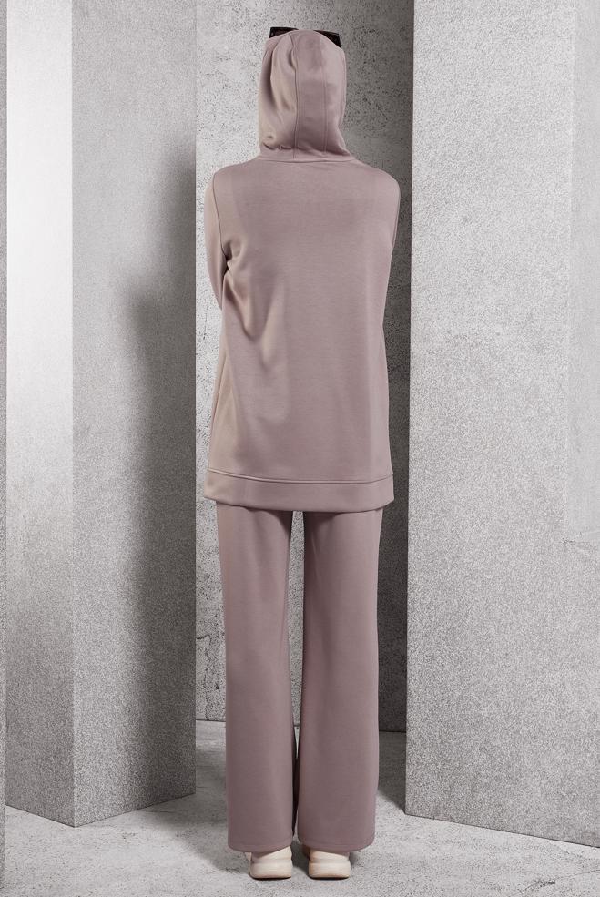 Vêtements hijab VISON ENSEMBLE DE SURVÊTEMENT À CAPUCHE 45040 - ALVİNA