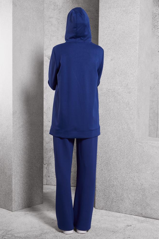 Vêtements hijab BLEU MARINE ENSEMBLE DE SURVÊTEMENT À CAPUCHE 45040 - ALVİNA