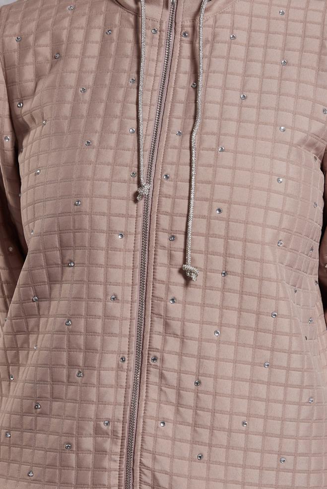 Vêtements hijab BRUN ENSEMBLE DE SURVÊTEMENT À JUPE 45052 - ALVİNA