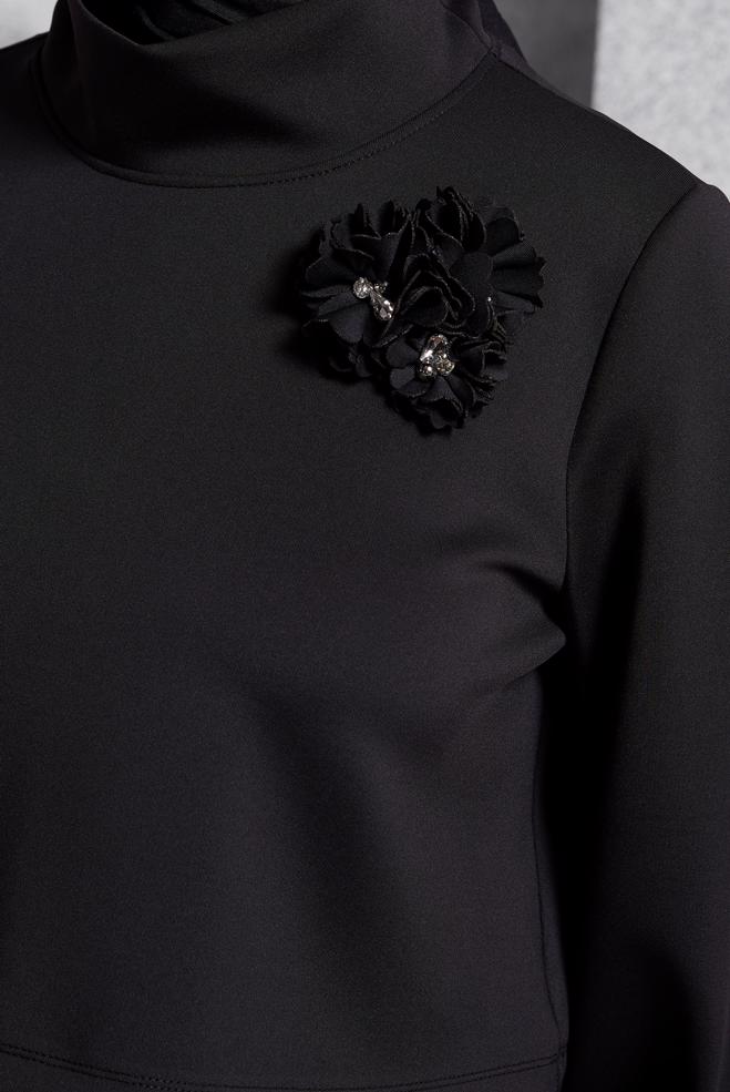 Vêtements hijab NOIR ENSEMBLE DE SURVÊTEMENT À JUPE 45054 - ALVİNA