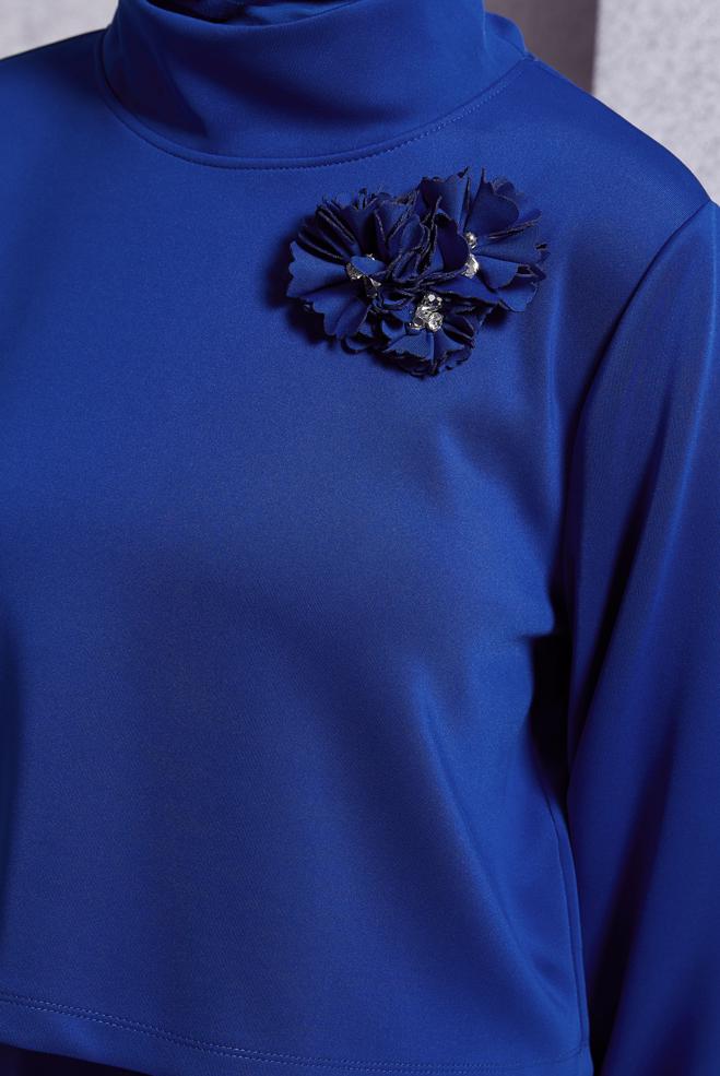 Vêtements hijab BLEU MARINE ENSEMBLE DE SURVÊTEMENT À JUPE 45054 - ALVİNA