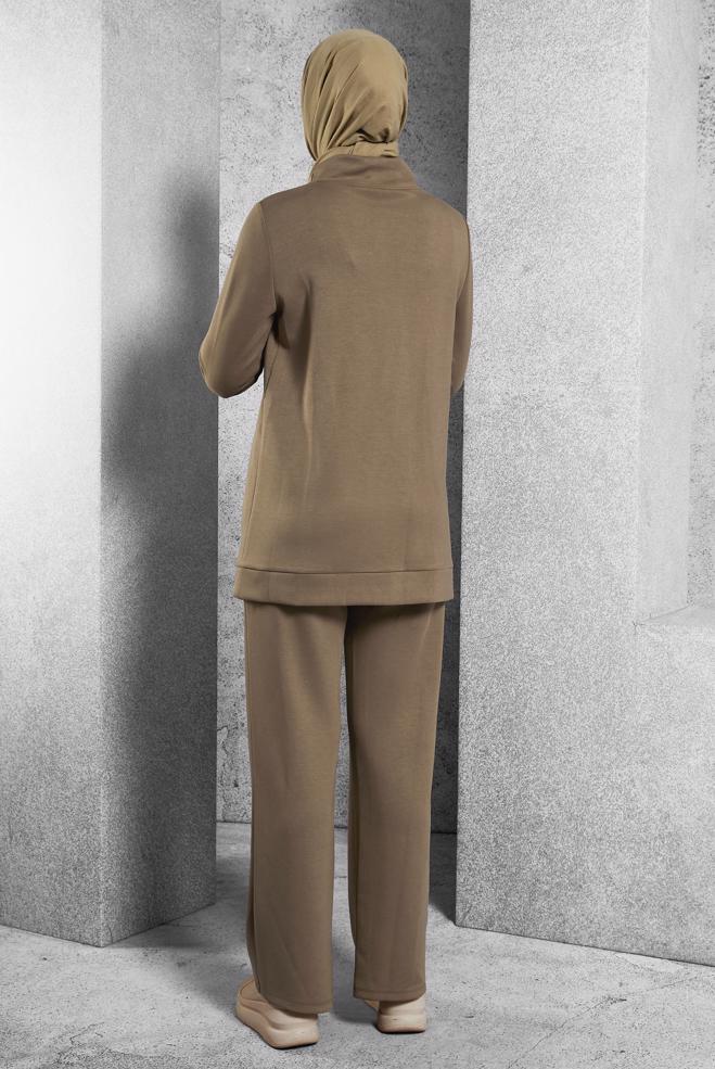 Vêtements hijab VISON ENSEMBLE SURVÊTEMENT AVEC PANTALON 45055  - ALVİNA