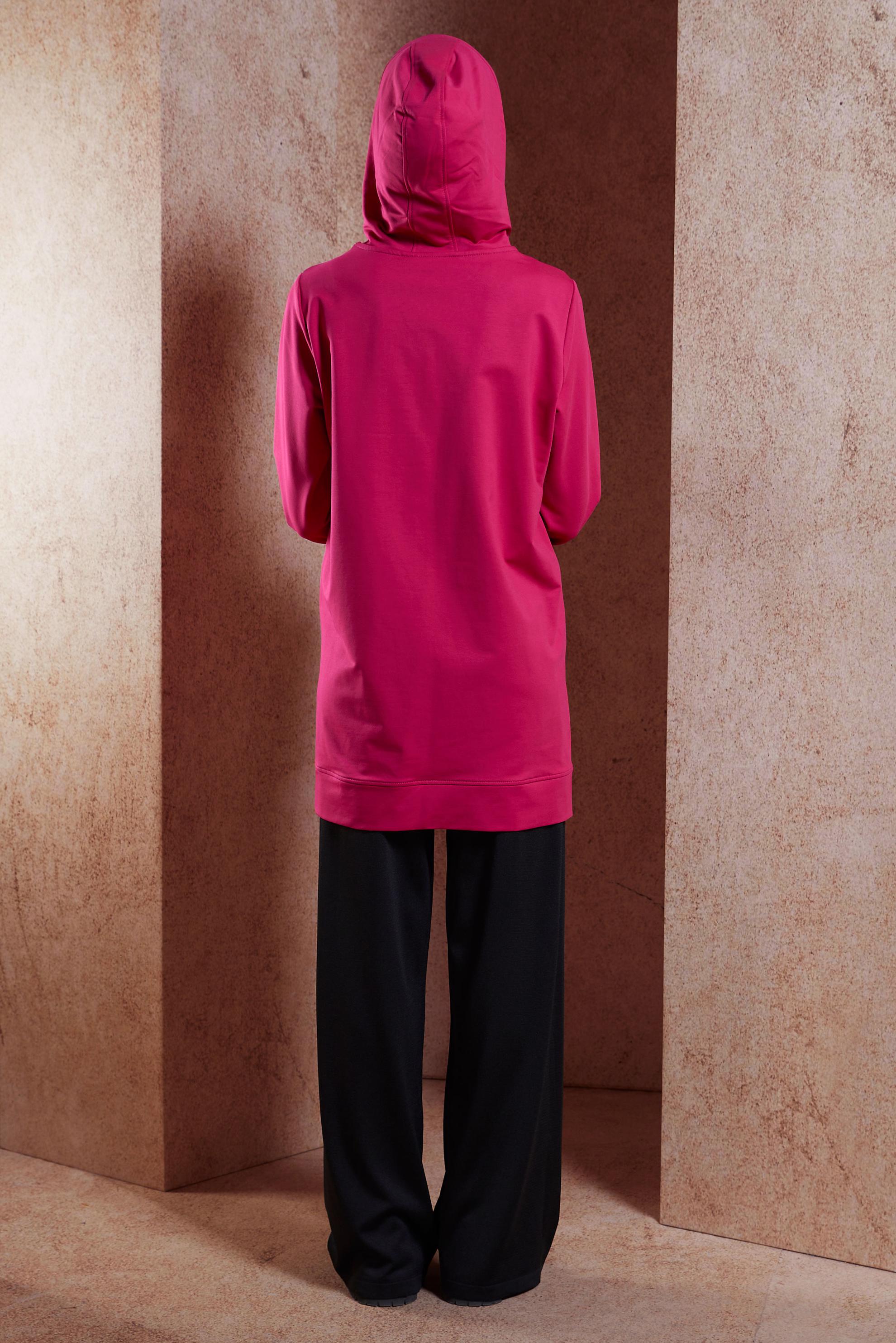 Hijab clothing FUCHSIA PRINTED TRACKSUIT TUNIC 45056