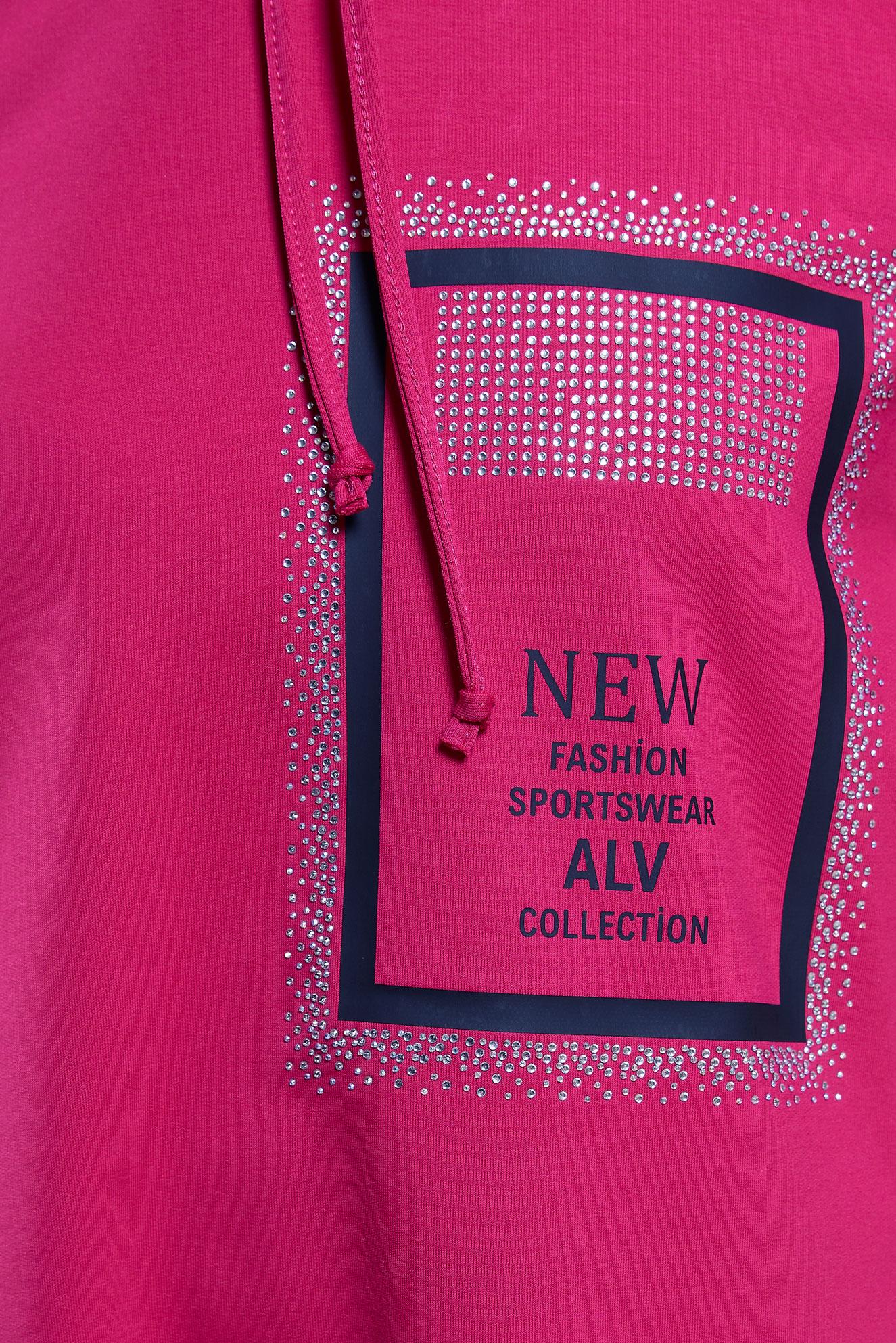 Hijab clothing FUCHSIA PRINTED TRACKSUIT TUNIC 45056