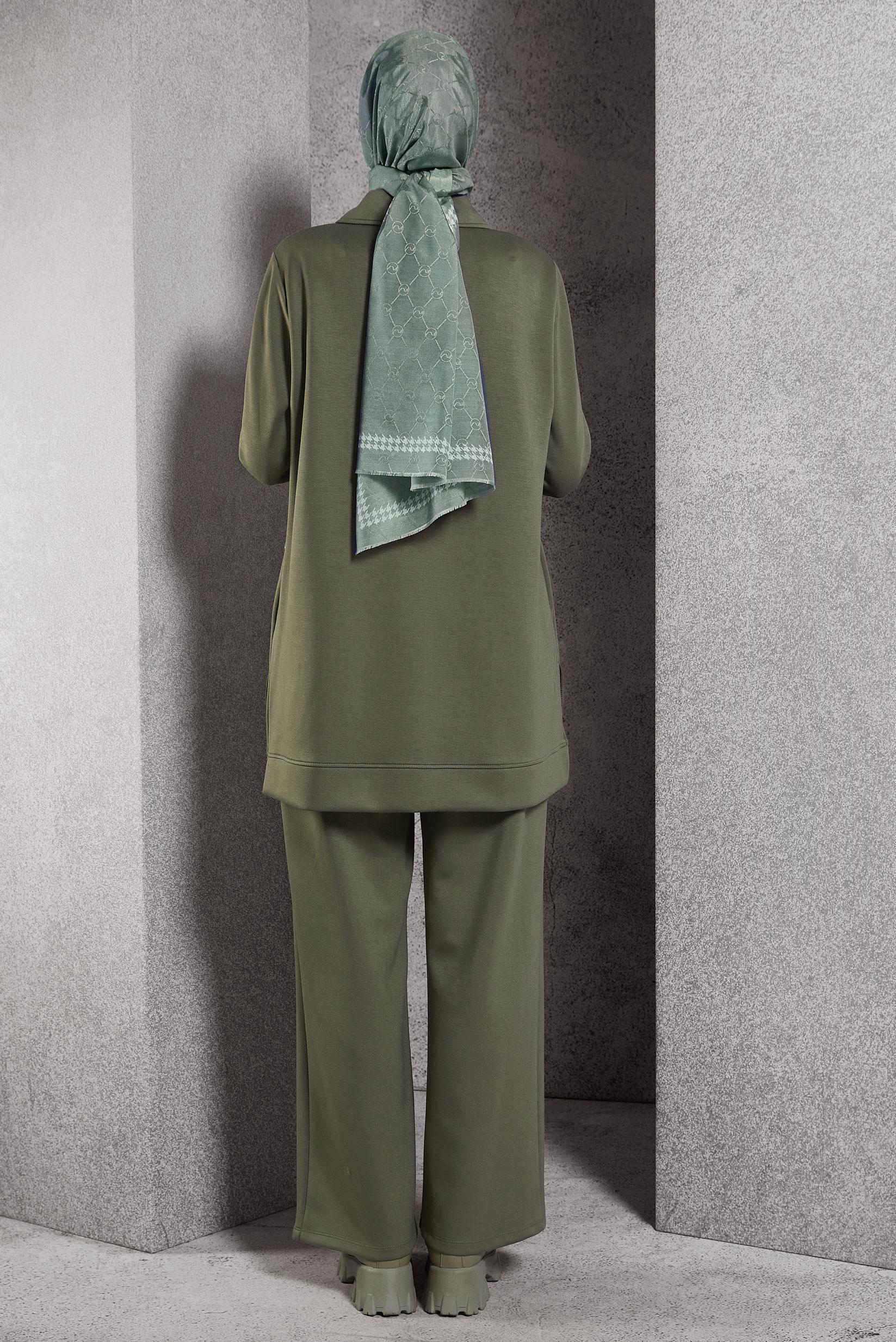 Hijab clothing KHAKI TRACKSUIT SET WITH PANTS 45064