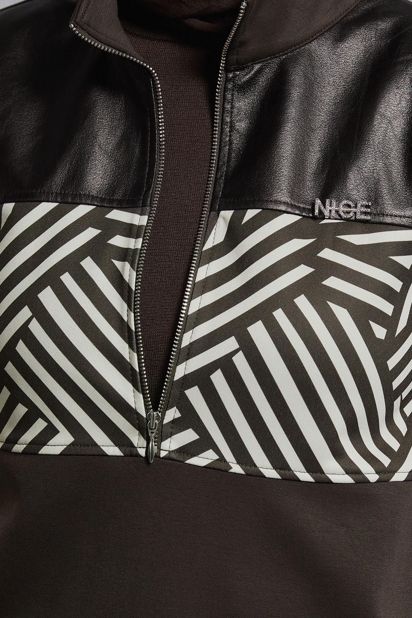 Vêtements hijab BRUN ENSEMBLE DE SURVÊTEMENT À JUPE 45066