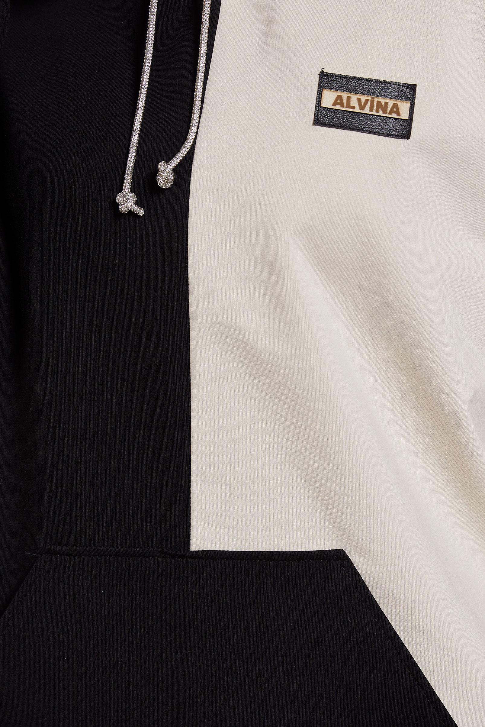 Tesettür giyim SİYAH İKİ RENKLİ PANTOLONLU EŞOFMAN TAKIMI 45095