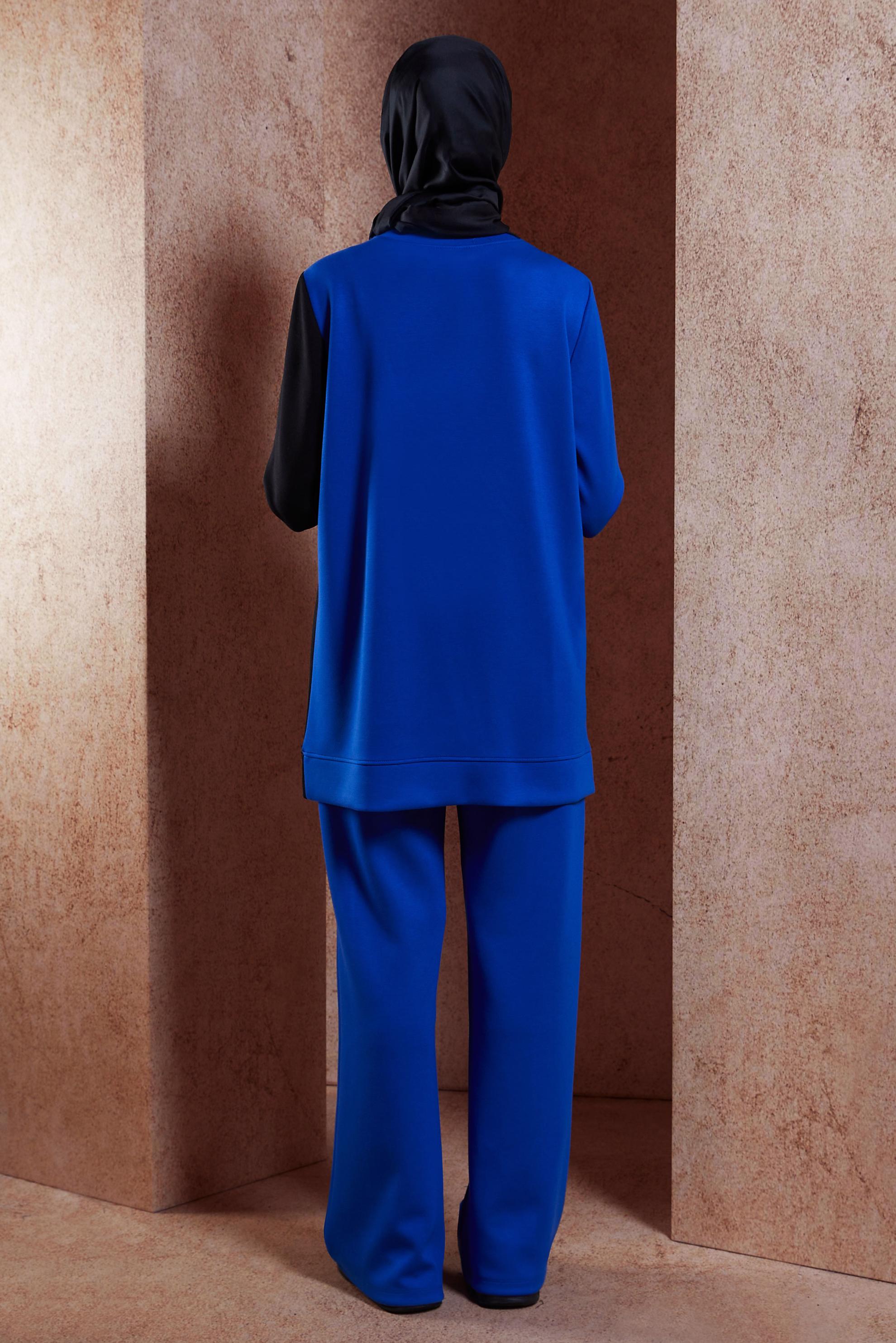 Vêtements hijab BLEU MARINE ENSEMBLE DE SURVÊTEMENT COLORÉ 45096