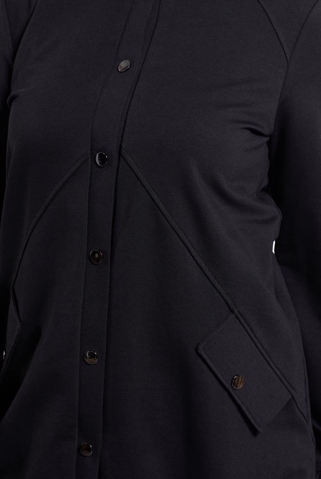 Vêtements hijab NOIR ENSEMBLE SURVÊTEMENT AVEC PANTALON 45098 - ALVİNA