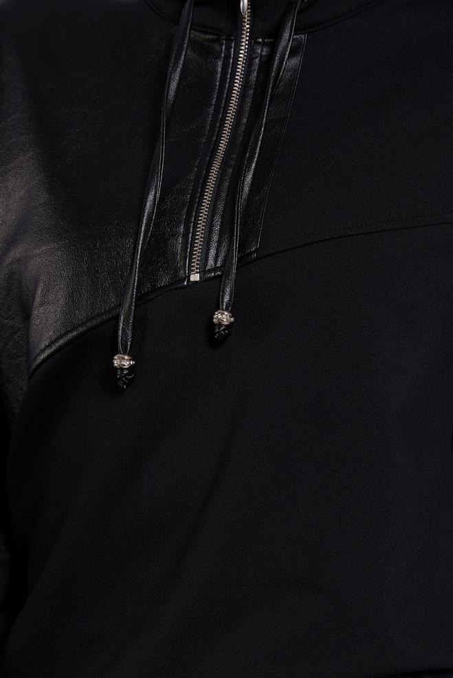 Vêtements hijab NOIR ROBE DE SURVÊTEMENT À COL FERMÉ À GLISSIÈRE 45099 - ALVİNA