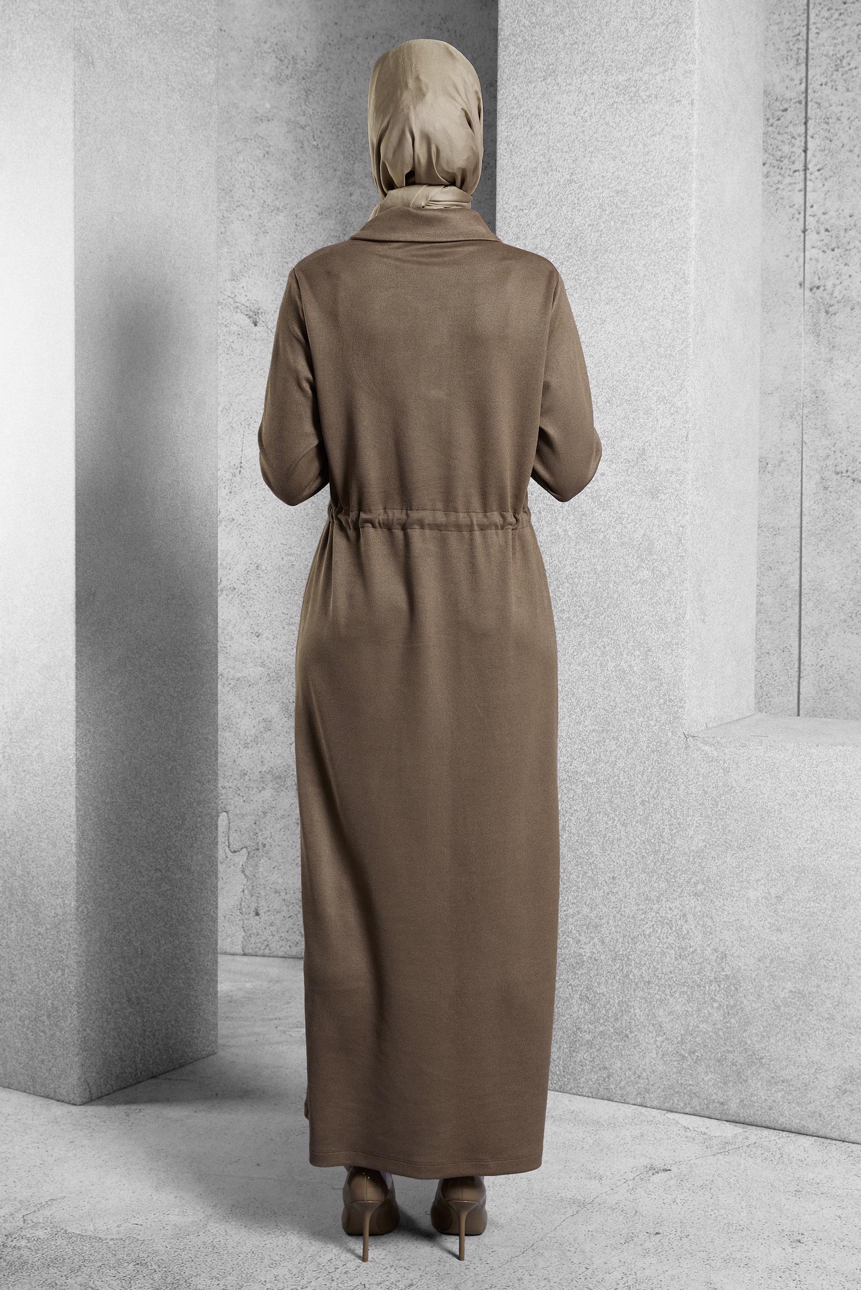 Hijab clothing MINK TRACKSUIT DRESS WITH GEM 45107