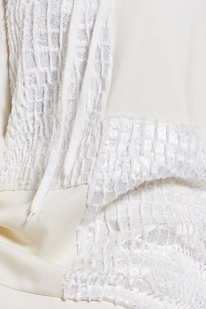 Vêtements hijab BLANC TUNIQUE DE SURVÊTEMENT À MOTIFS 45110 - ALVİNA