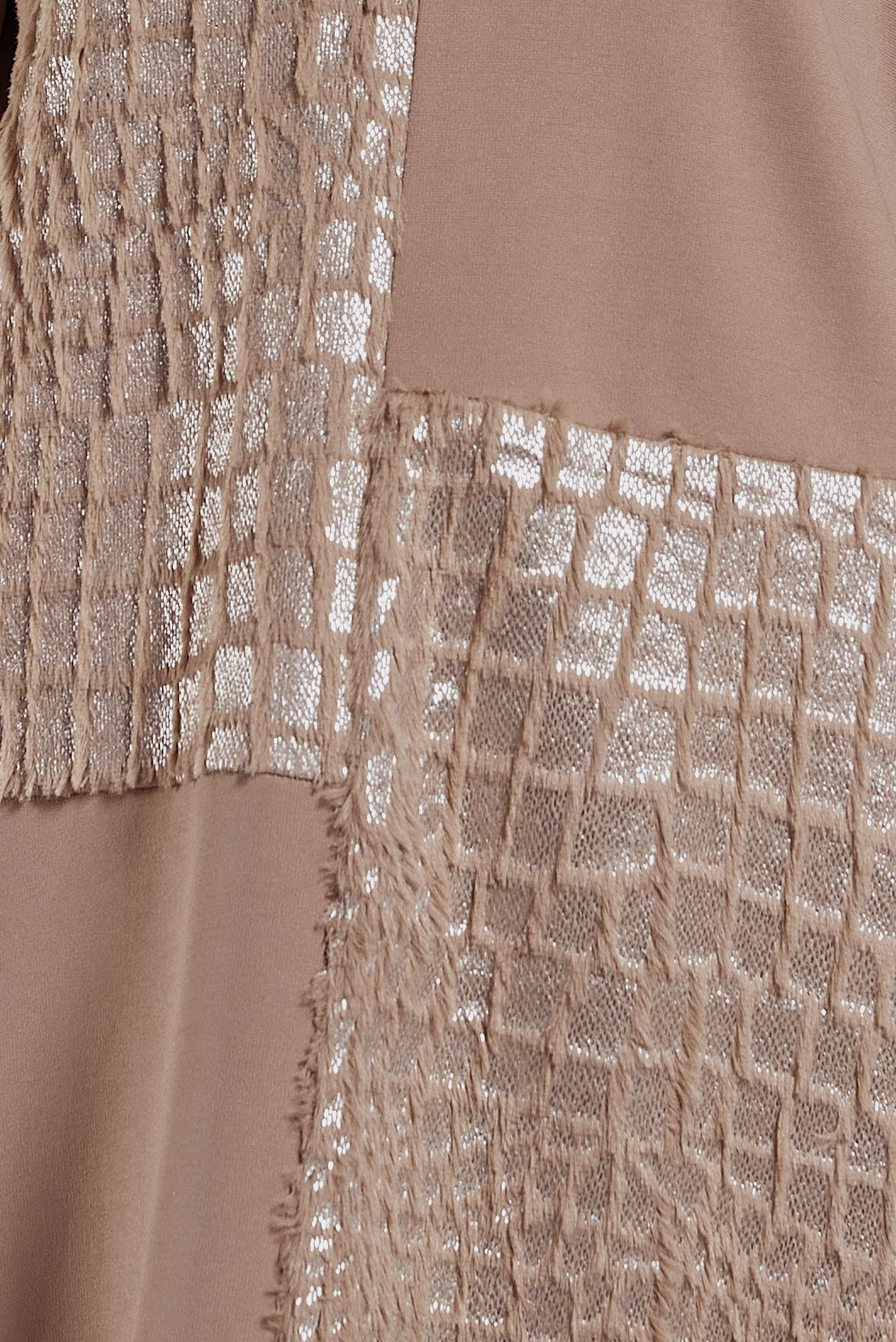 Hijab clothing BROWN PATTERNED TRACKSUIT TUNIC 45110