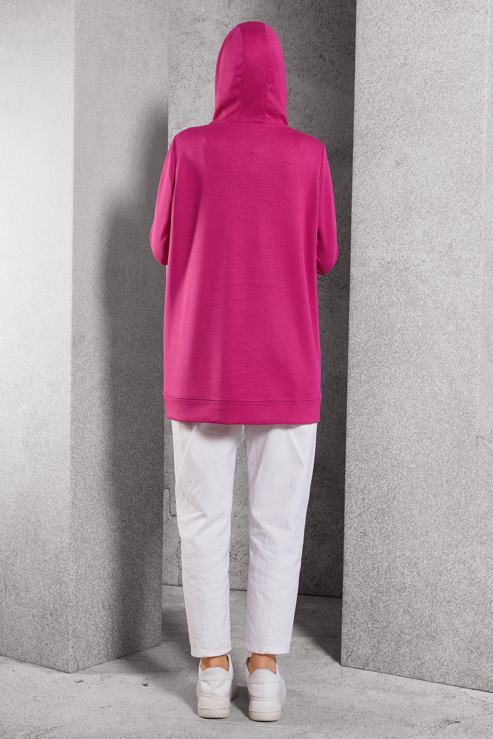 Hijab clothing FUCHSIA PRINTED TRACKSUIT TUNIC 45111