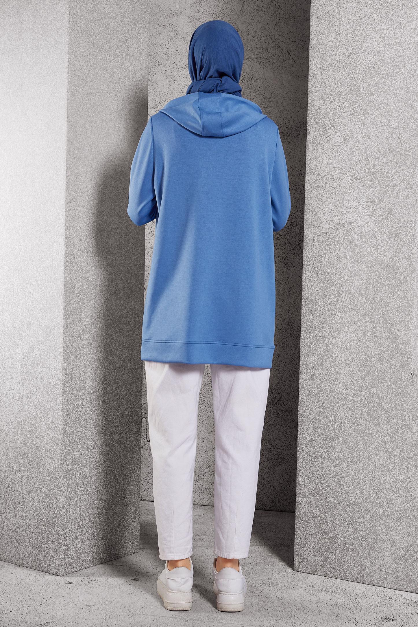 Hijab clothing BLUE PRINTED TRACKSUIT TUNIC 45111