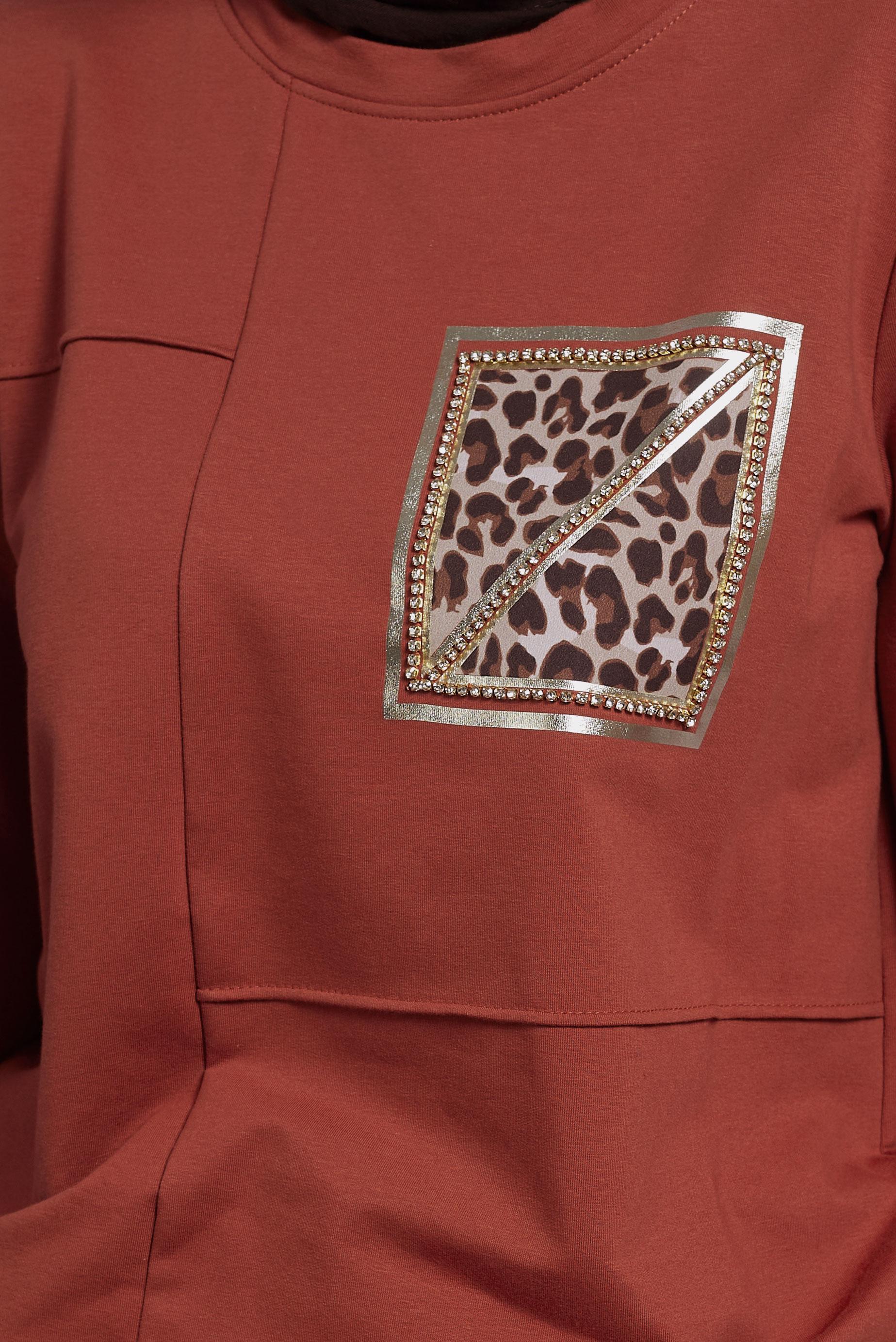 Vêtements hijab ORANGE TUNIQUE DE SURVÊTEMENT IMPRIMÉE 45112