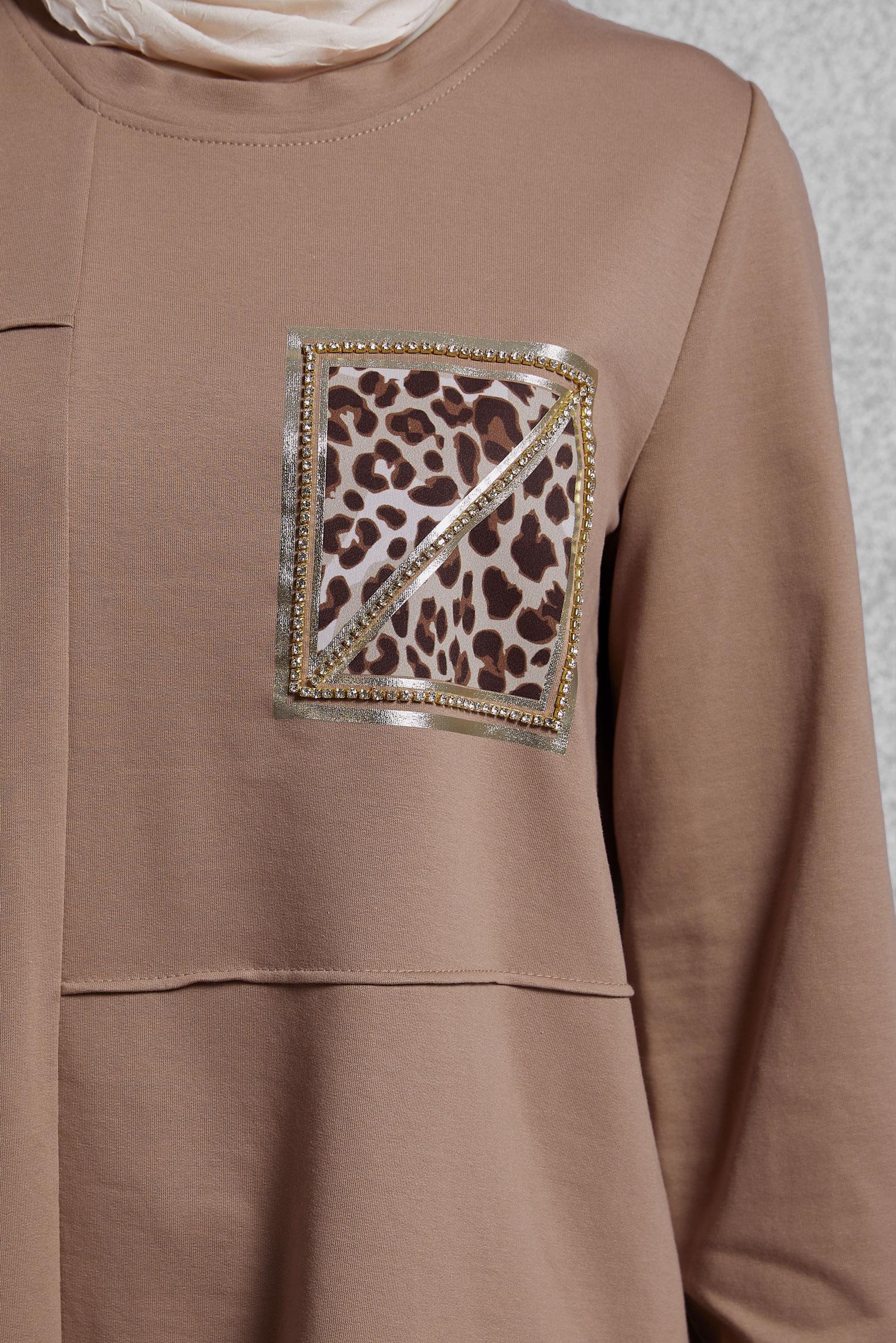 Vêtements hijab VISON TUNIQUE DE SURVÊTEMENT IMPRIMÉE 45112